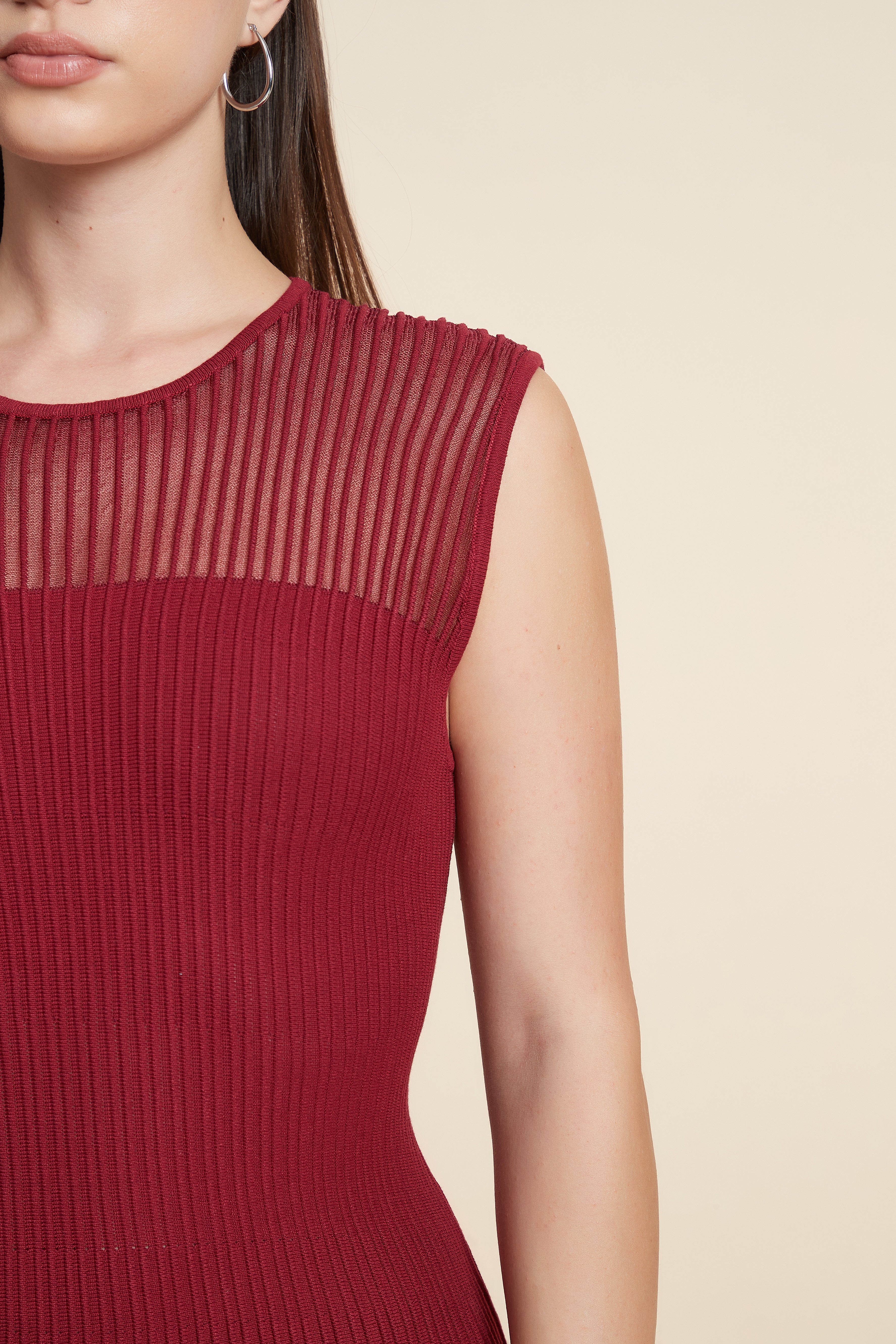 Simple Sleeveless Midi Dress