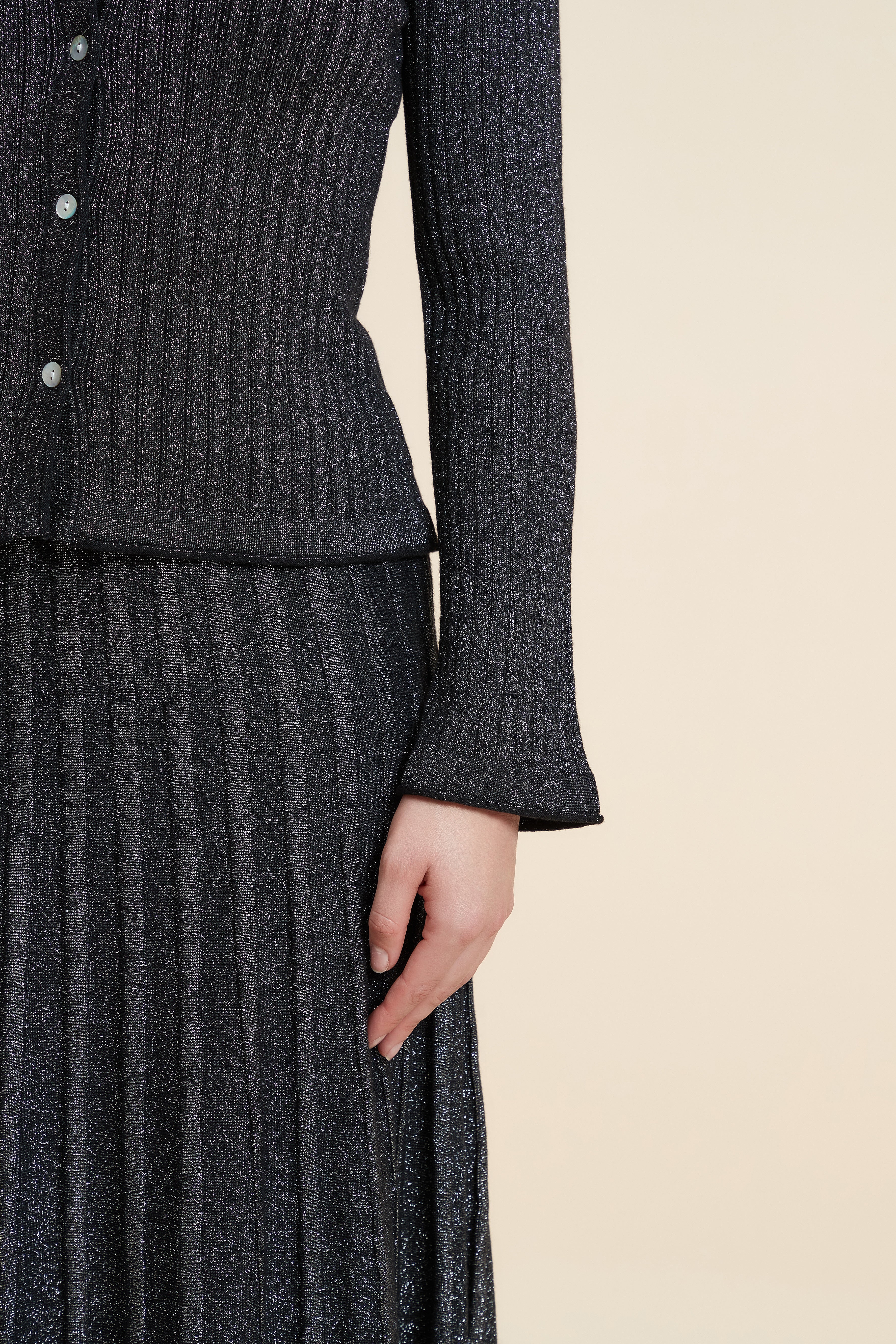 Ribbed Long Sleeve Cardigan