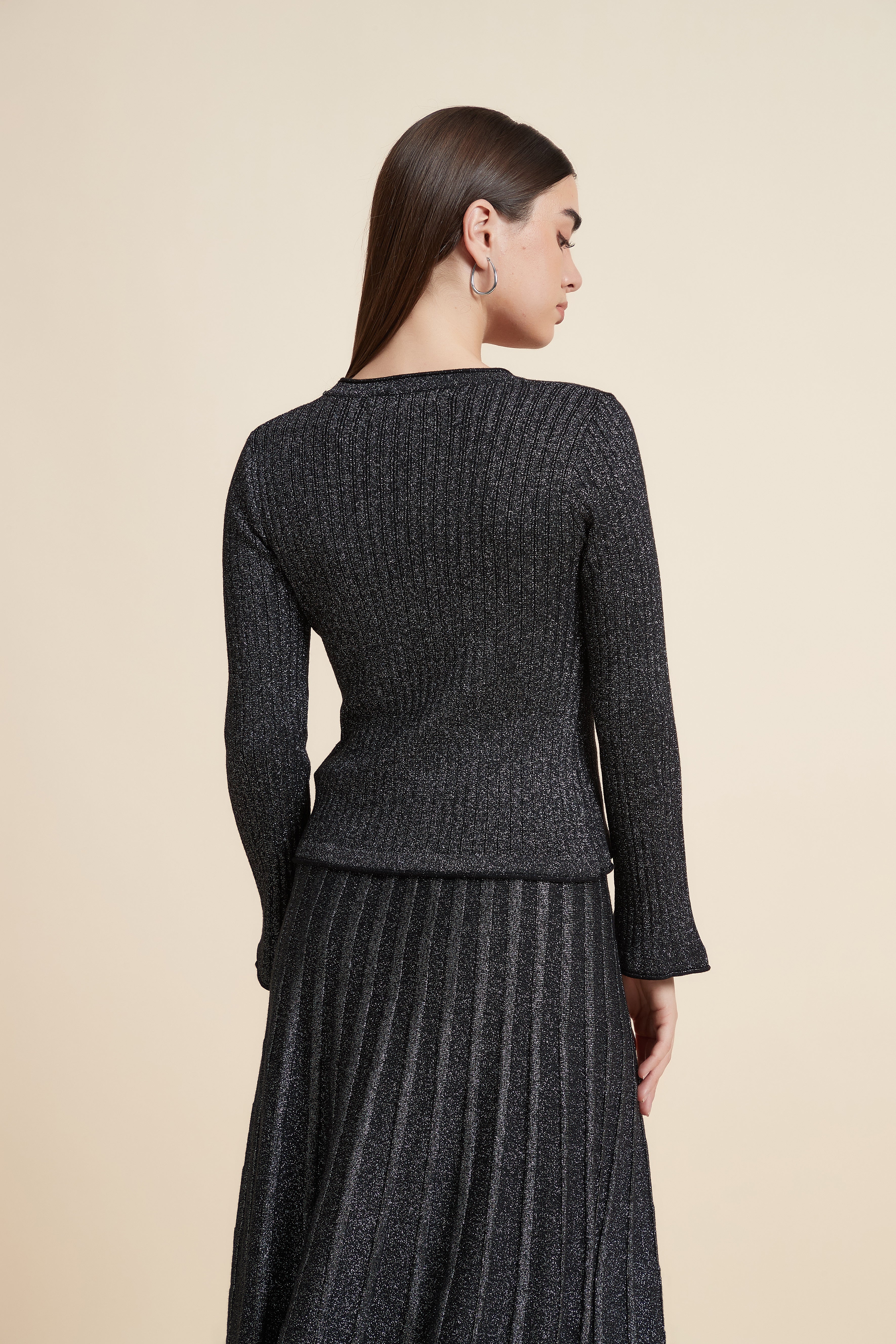 Ribbed Long Sleeve Cardigan