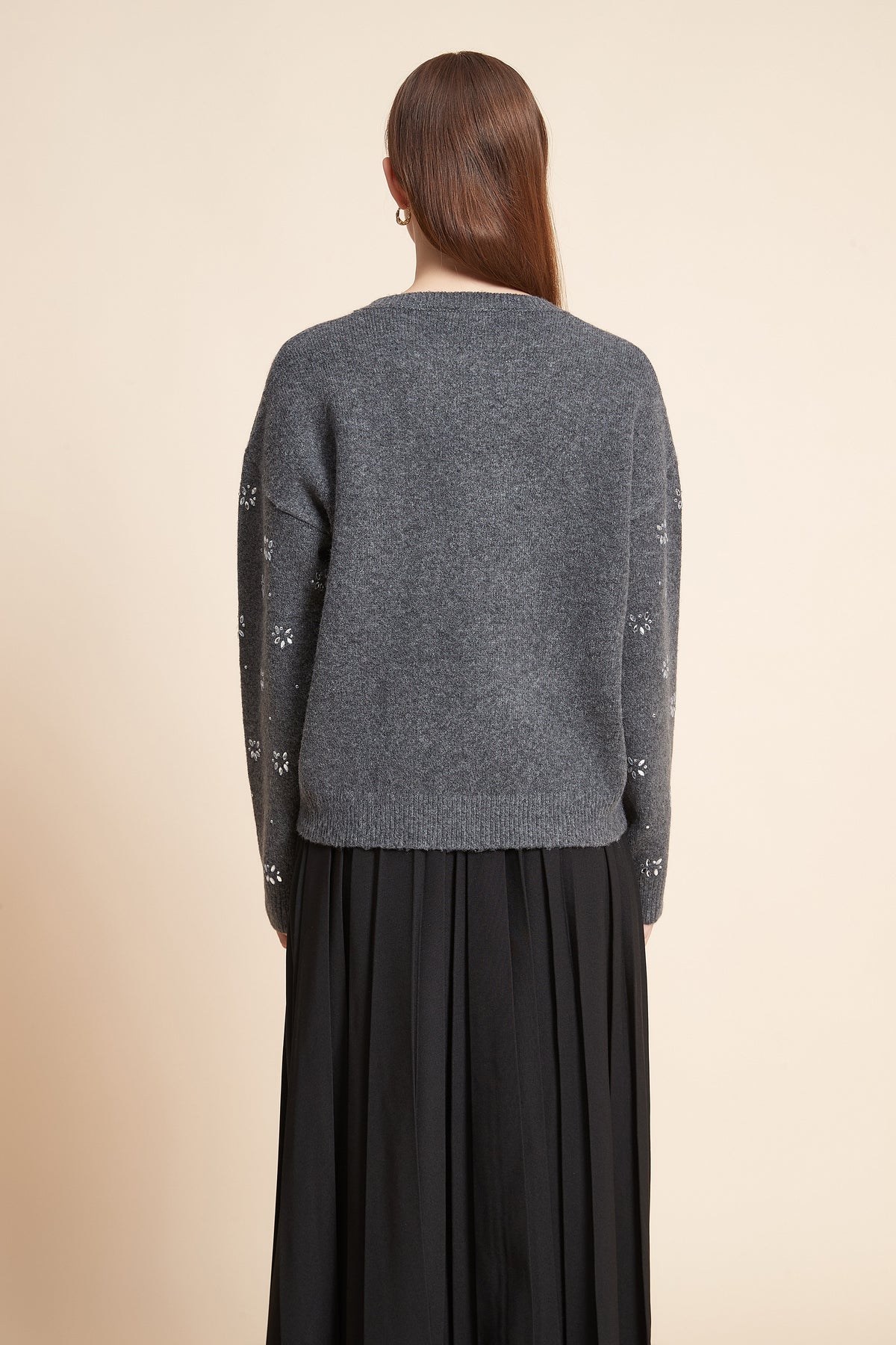 Embroidered Long Sleeve Top