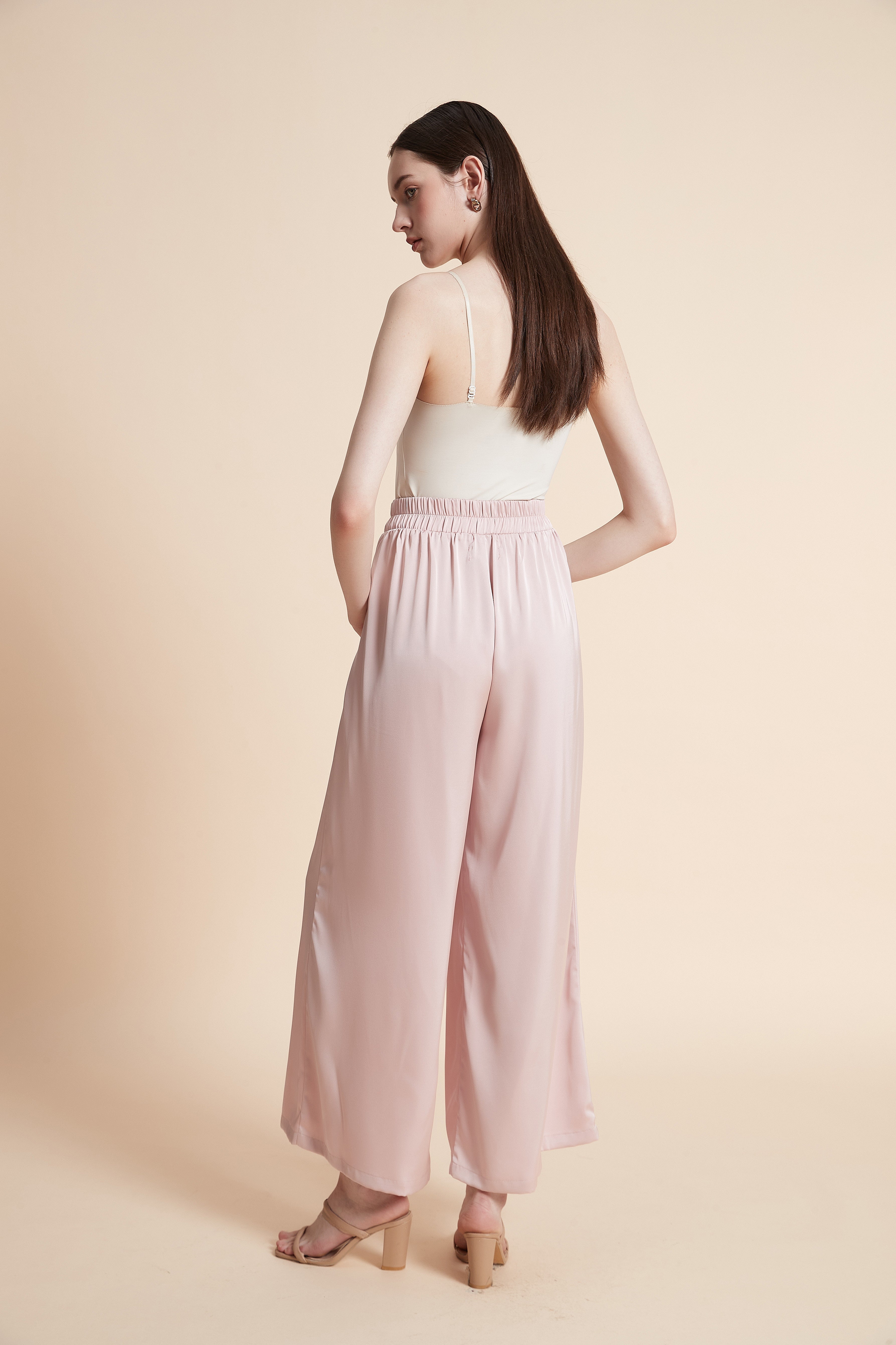 Wide Plain Long Pants
