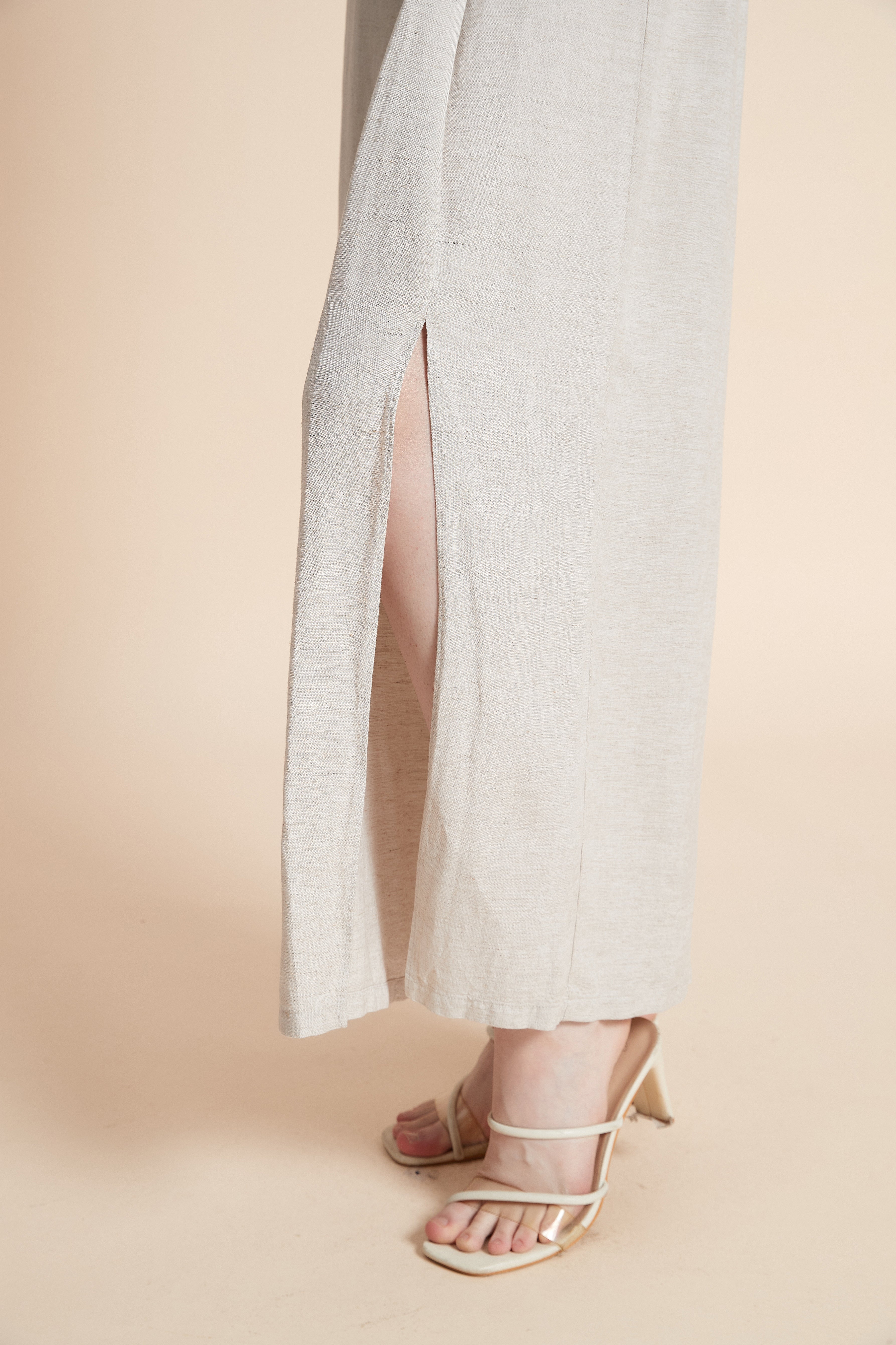 Wide-Leg Plain Dress Pants