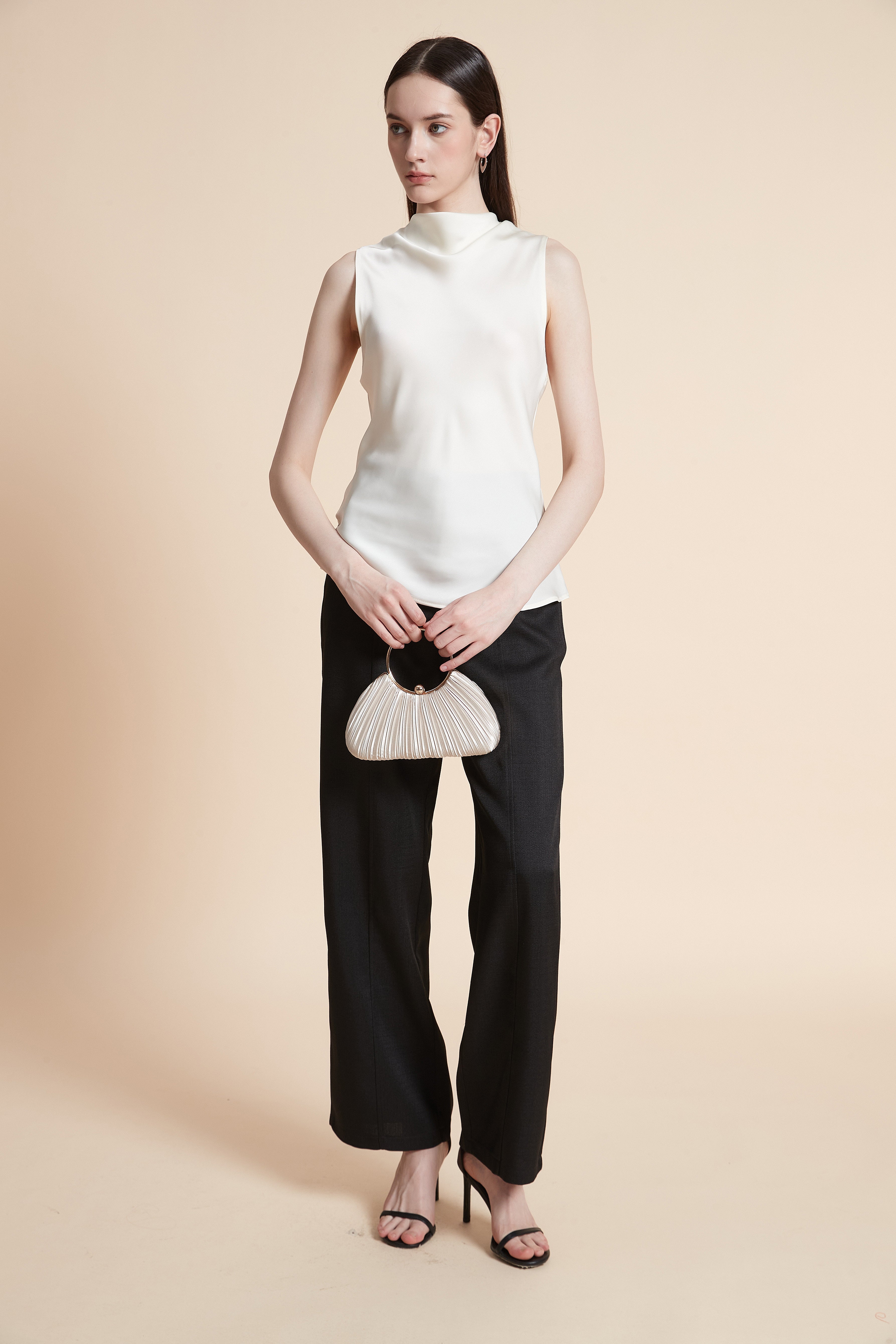 Soft Sleeveless Solid Blouse