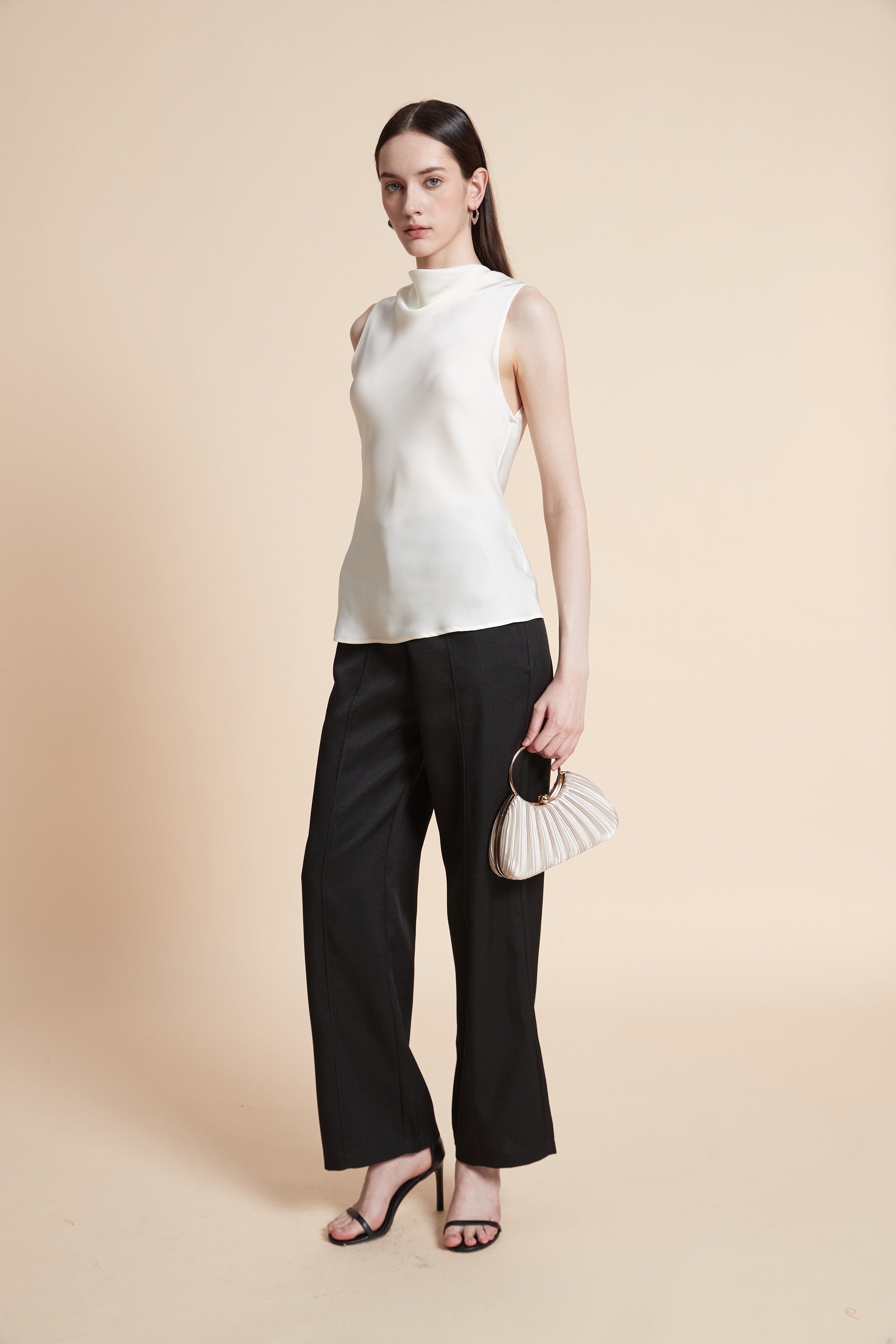 Soft Sleeveless Solid Blouse