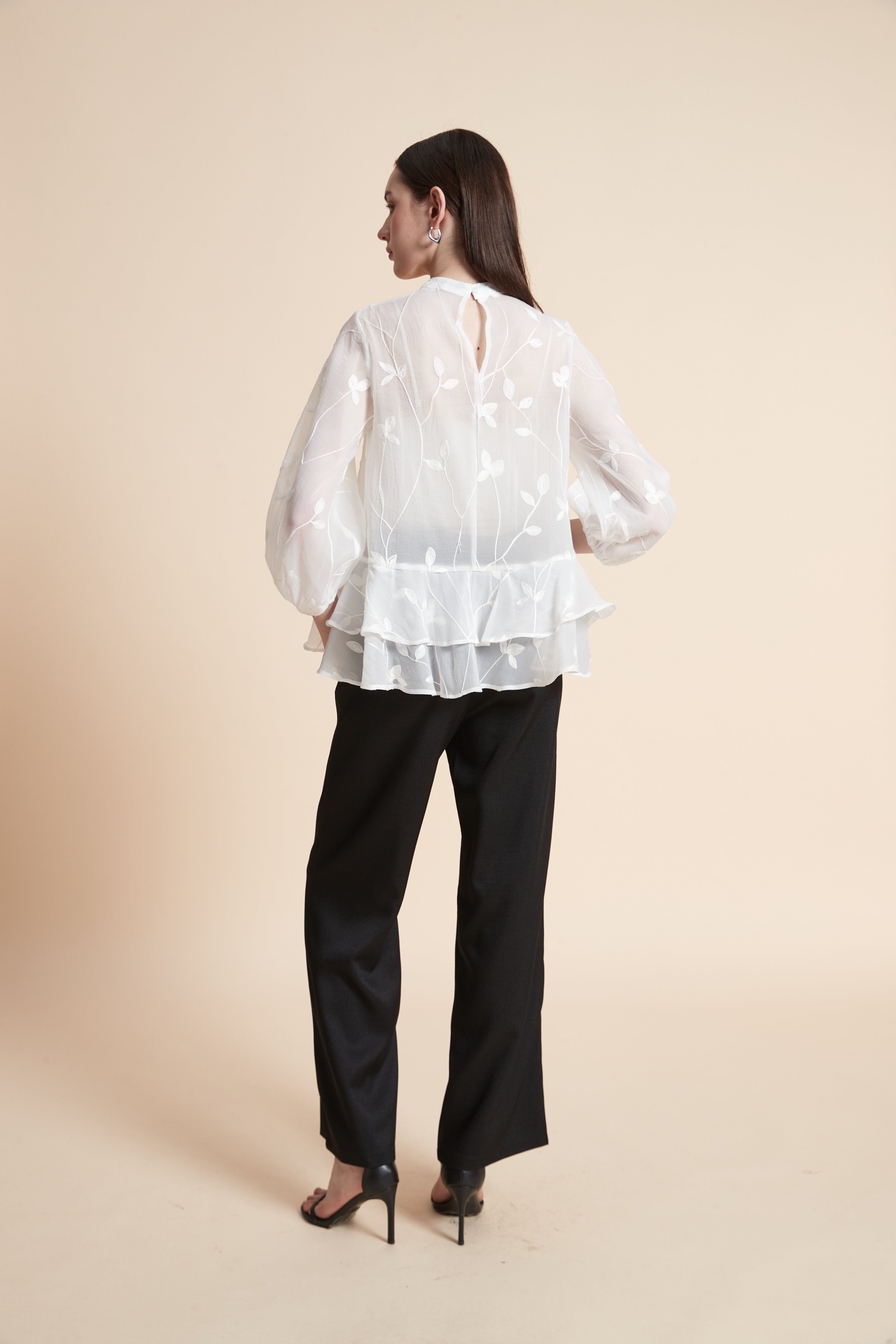 Layered Long Sleeve Blouse