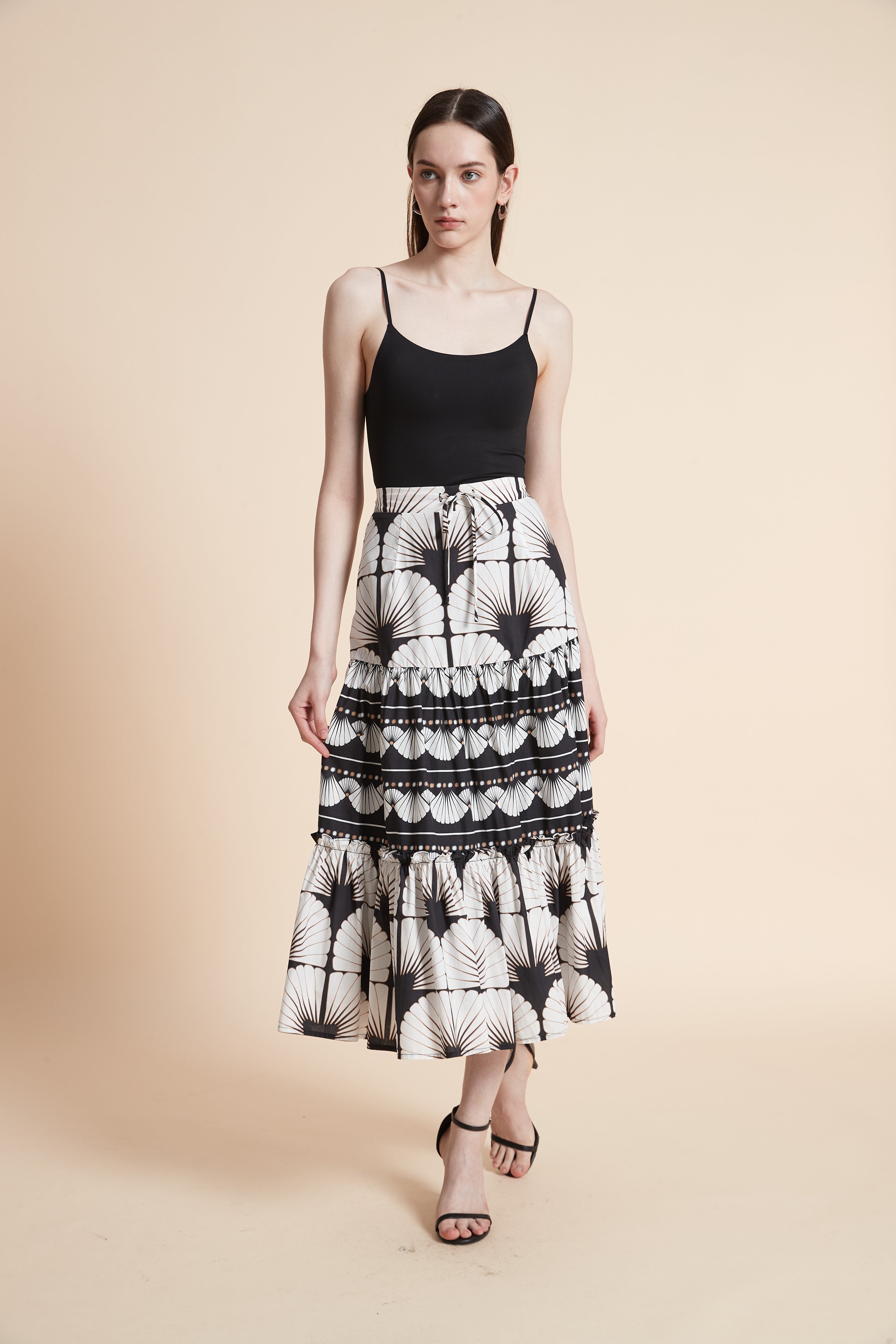 Printed Long Skirt