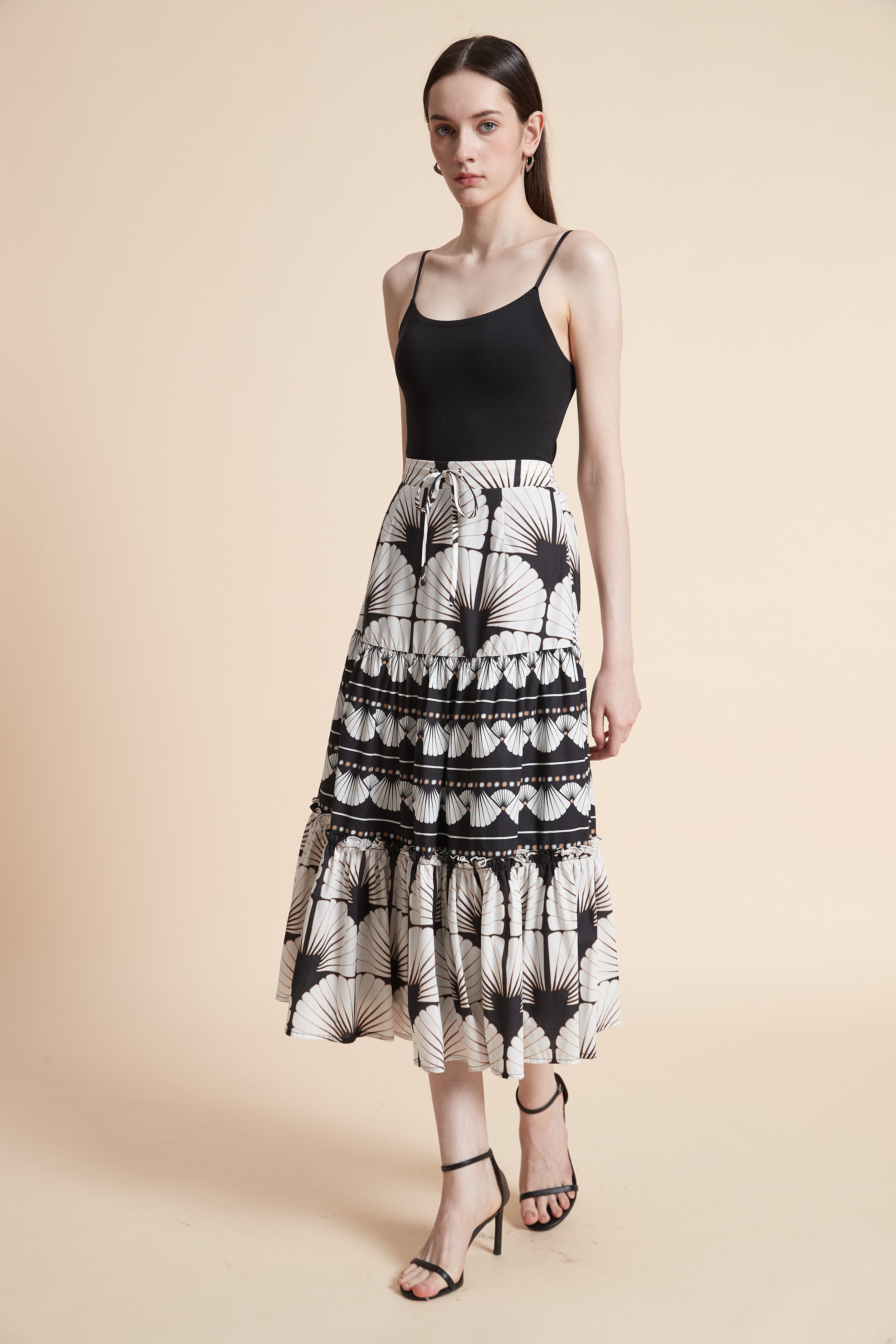 Printed Long Skirt