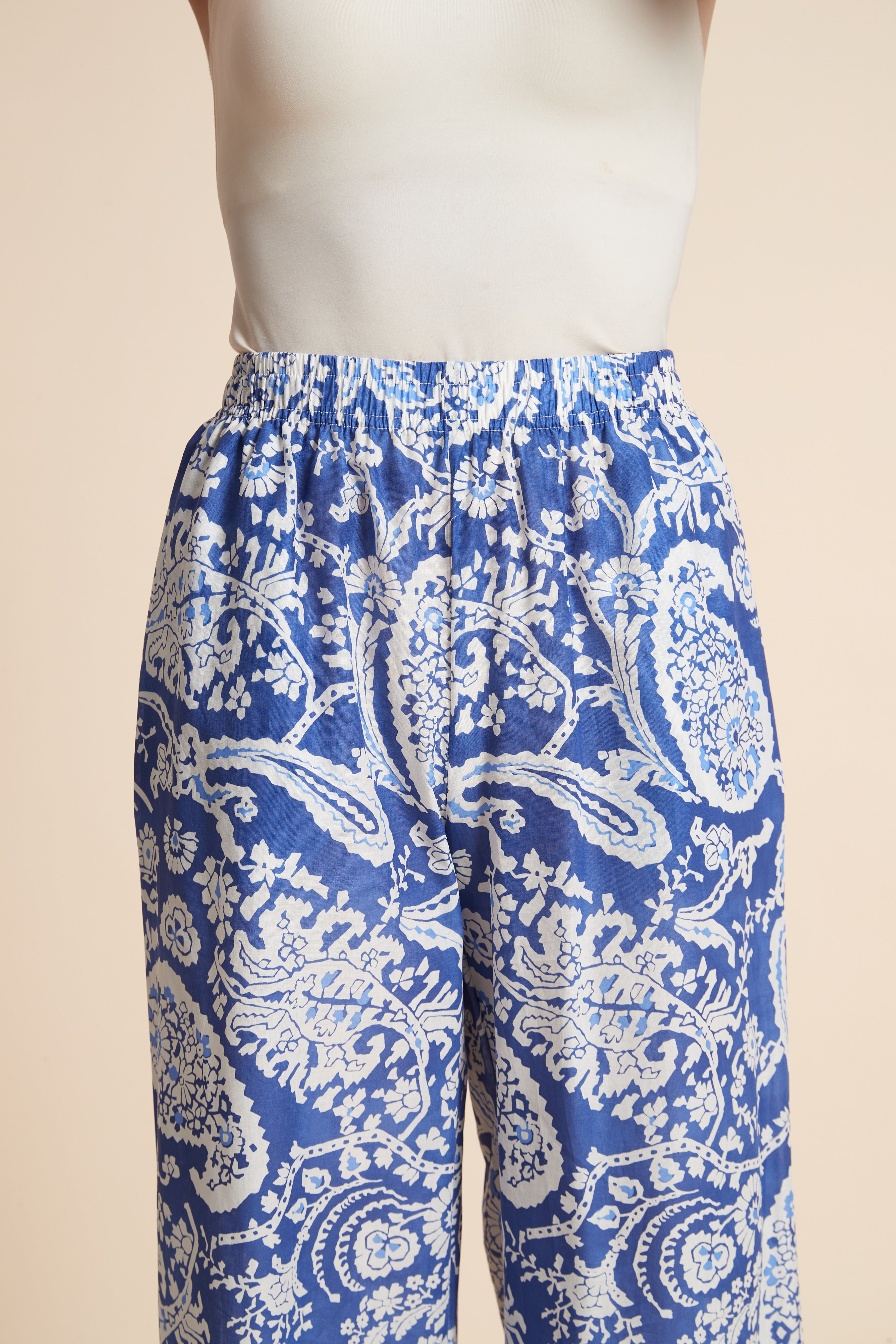 Wide Printed Long Pants