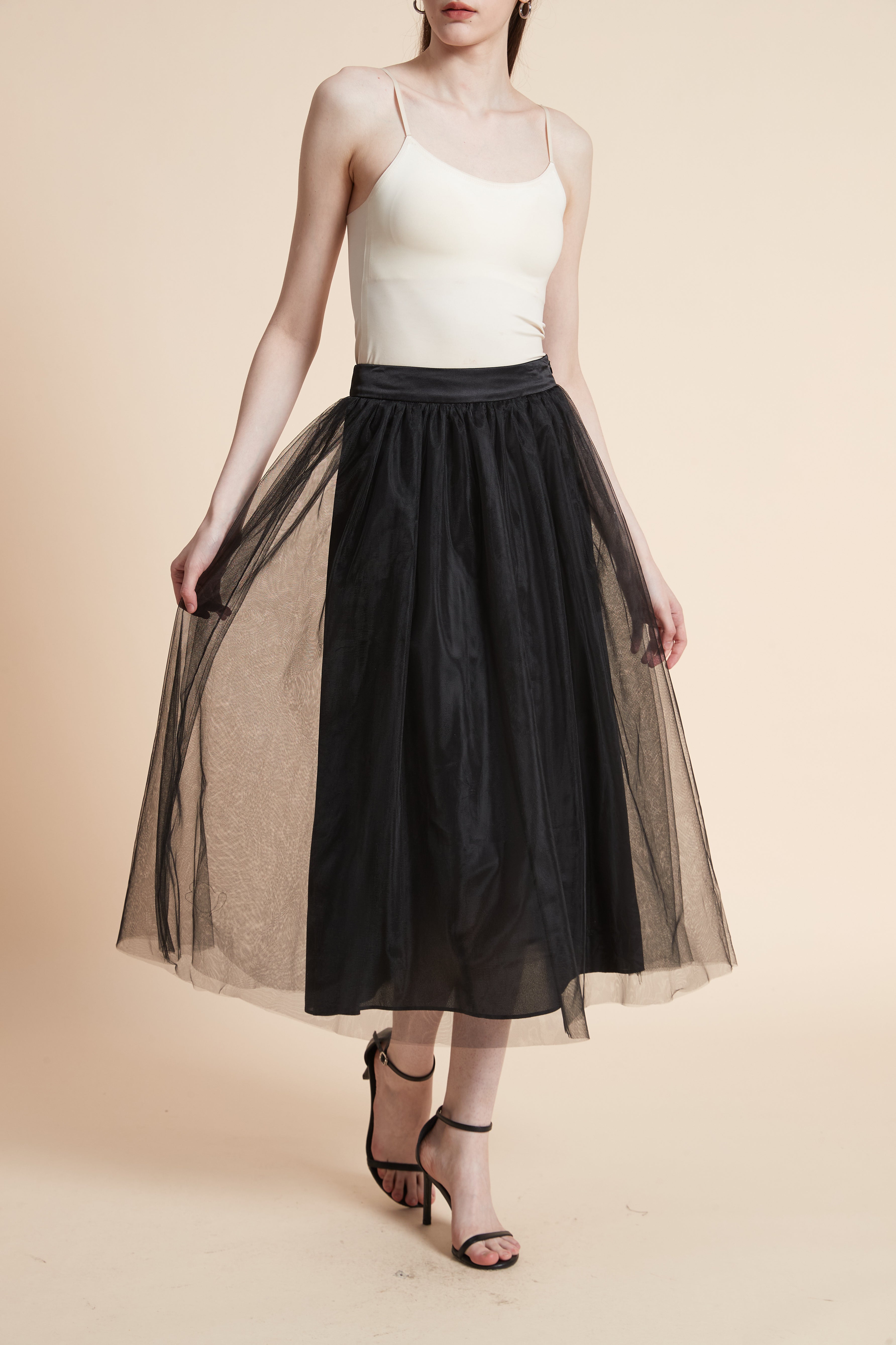 Layered Midi Skirt