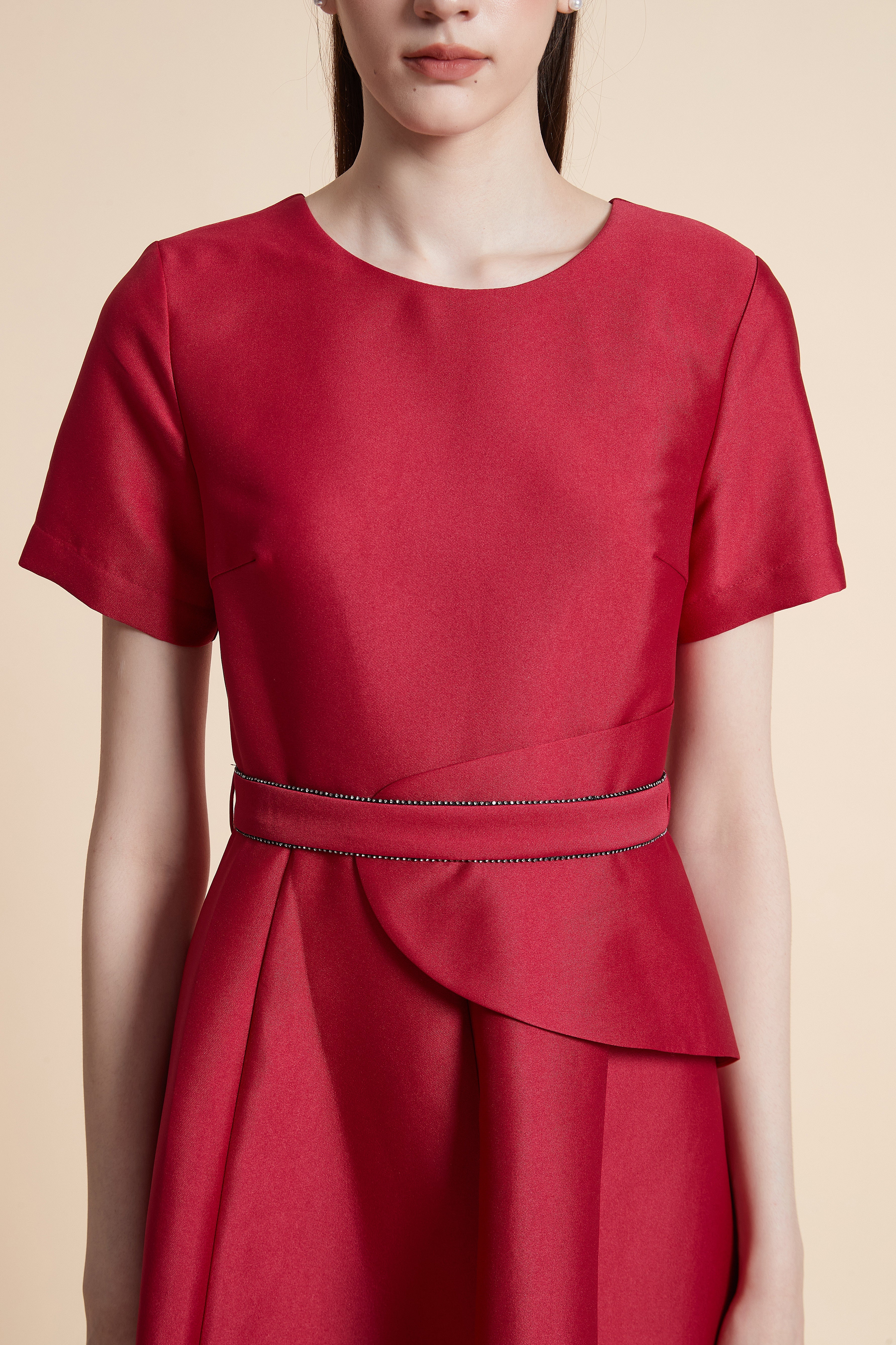 Plain Midi Dress