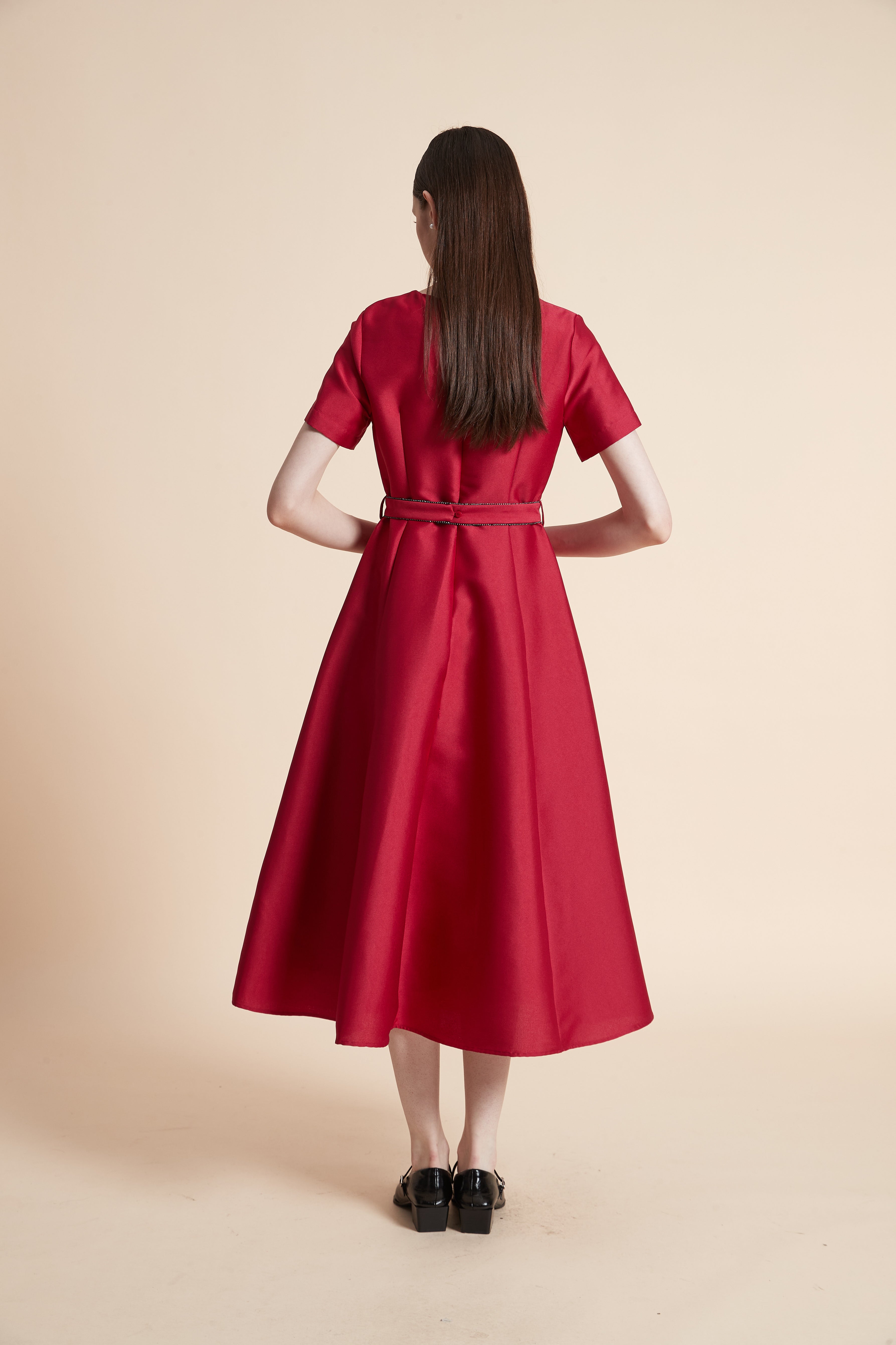 Plain Midi Dress