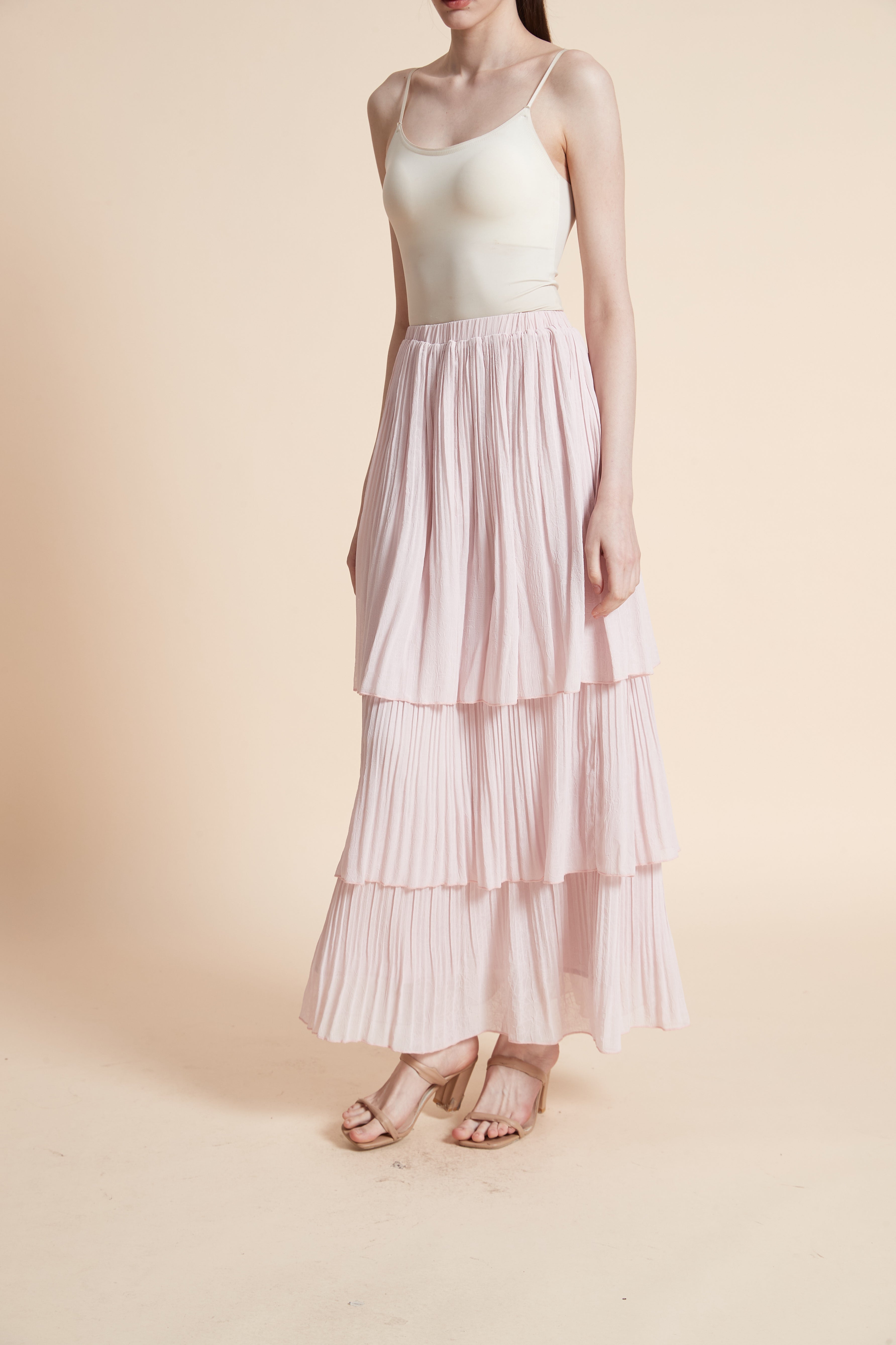 Soft Layered Maxi Skirt