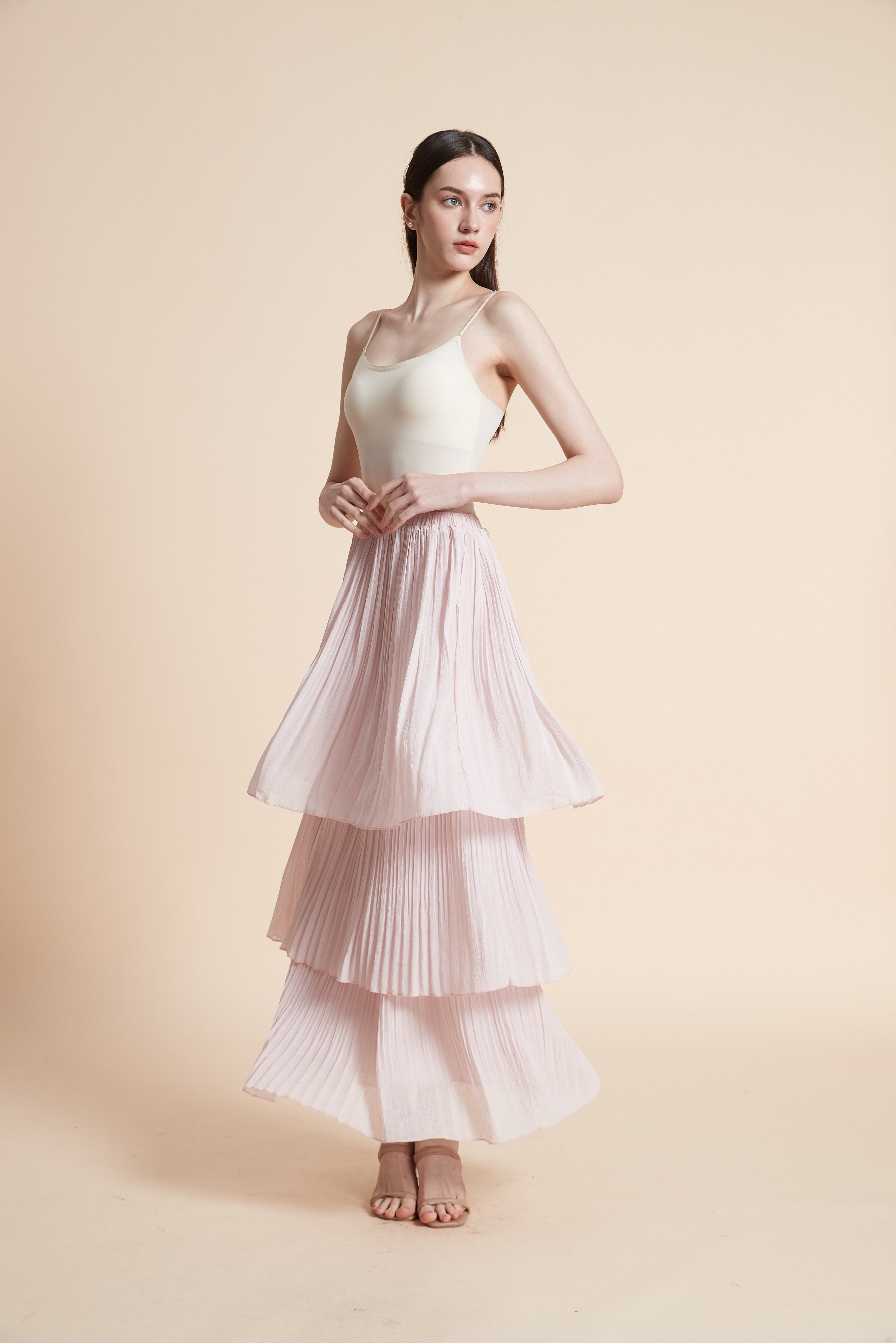 Soft Layered Maxi Skirt