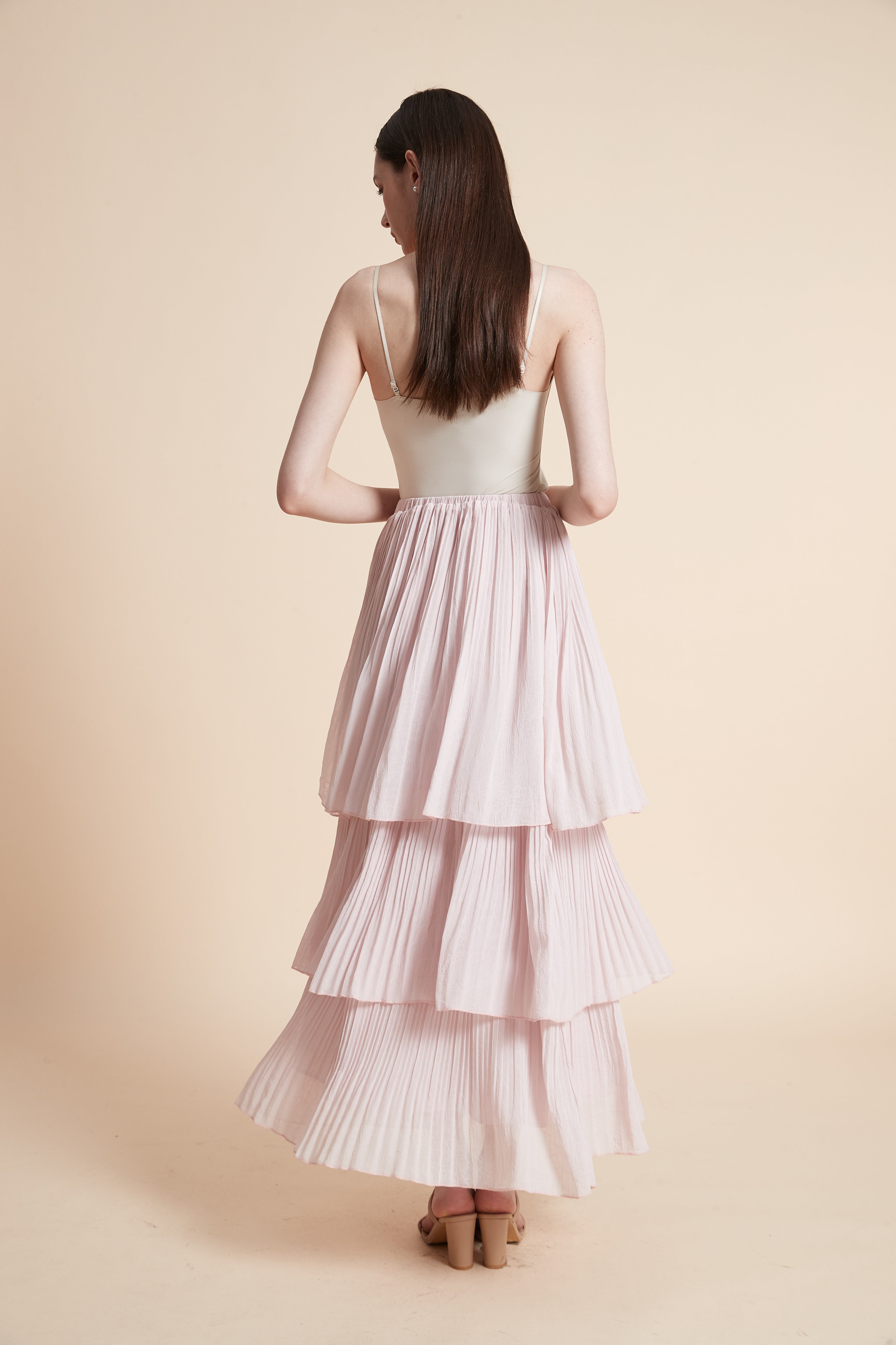 Soft Layered Maxi Skirt