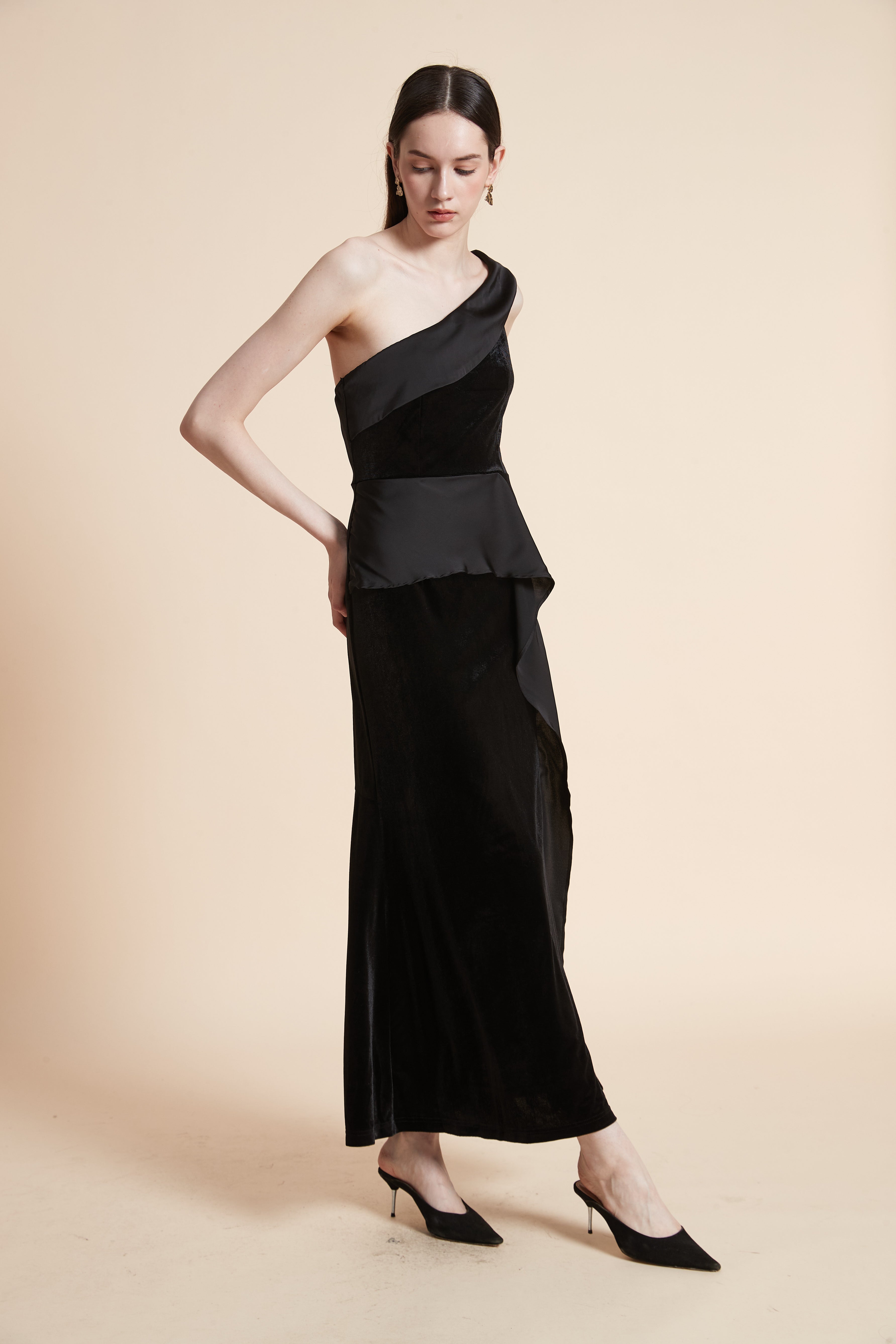 Solid Sleeveless Maxi Dress