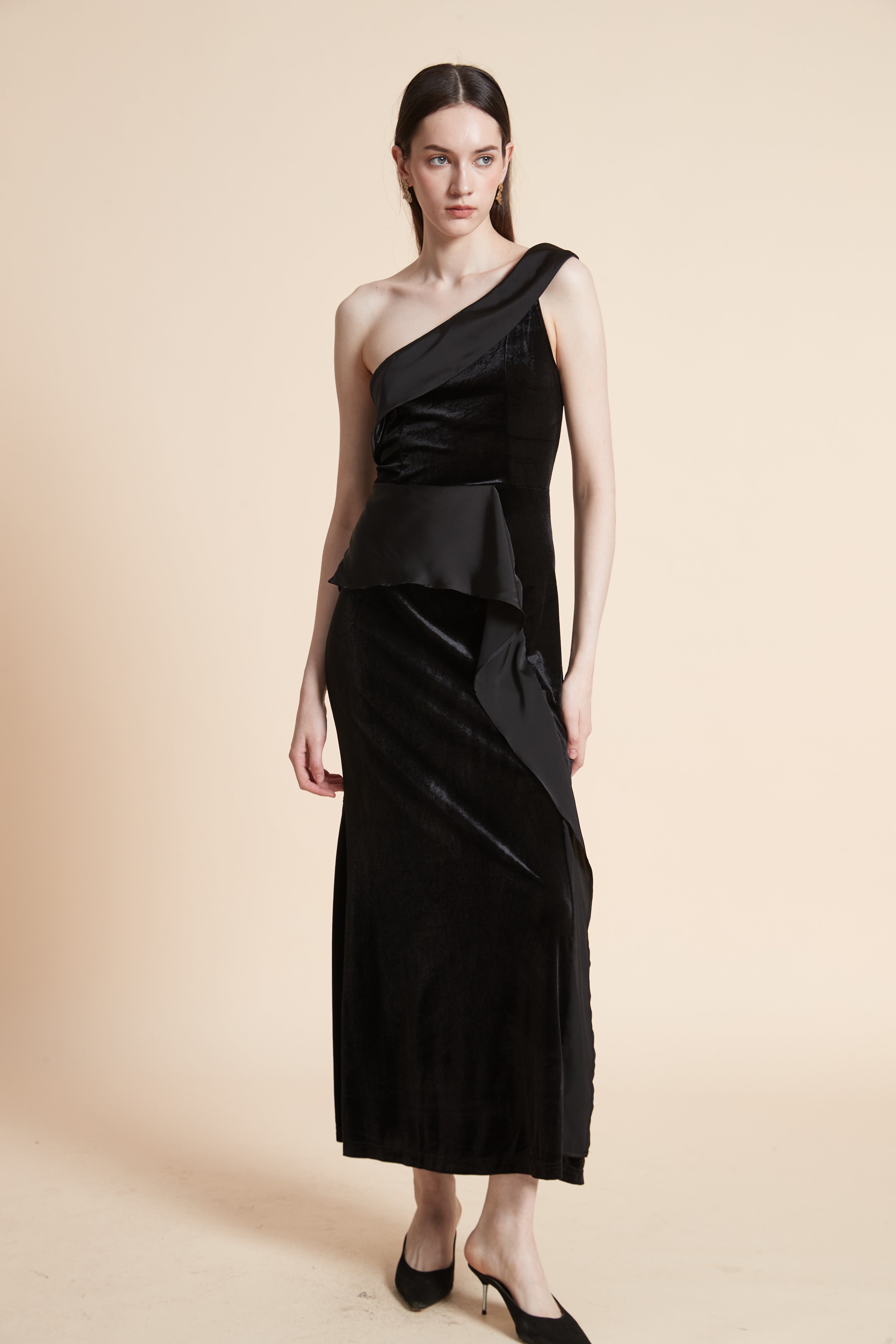 Solid Sleeveless Maxi Dress