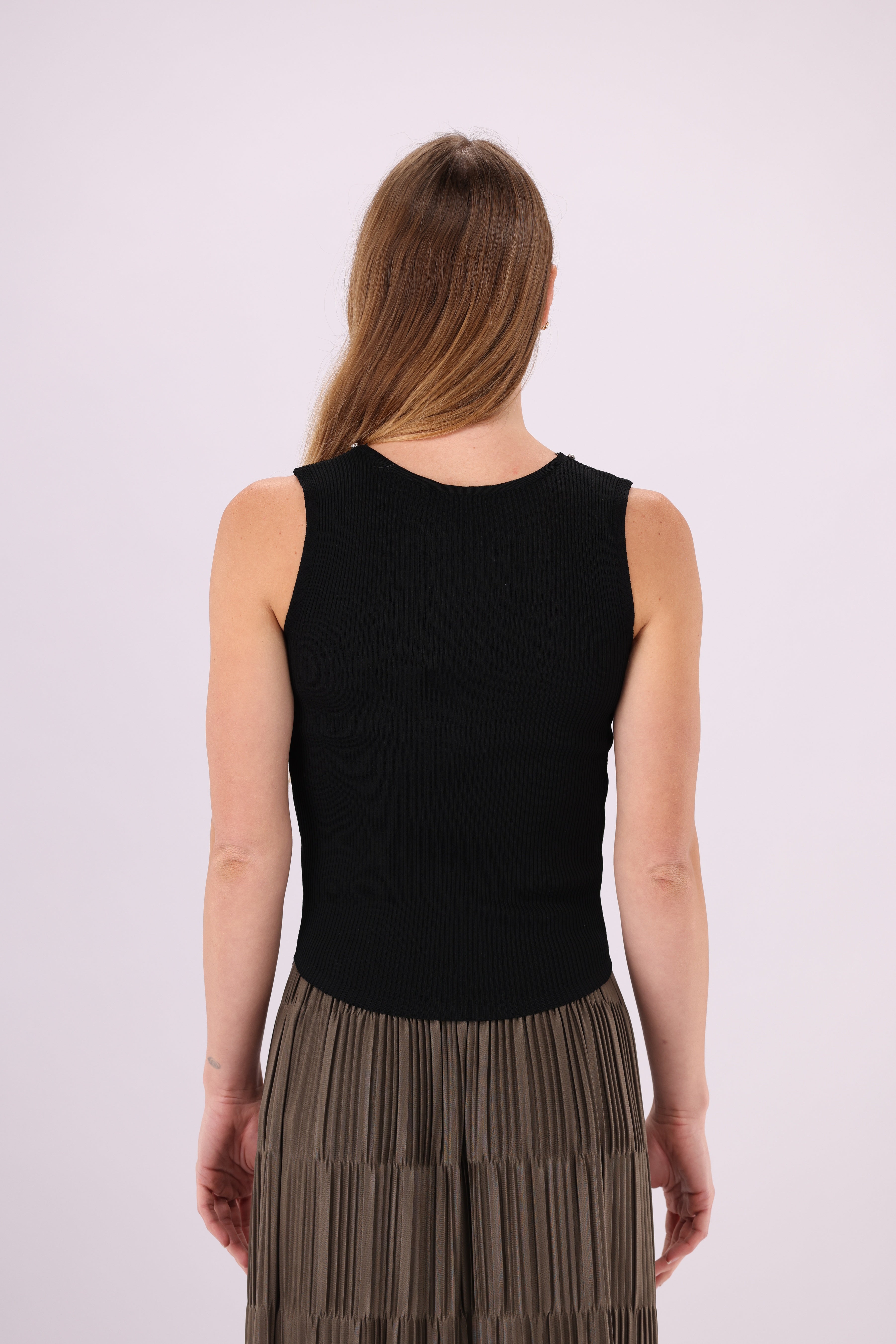 Sleeveless Waist-Length Blouse