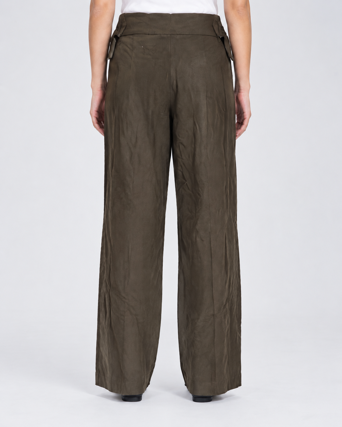 High-Waisted Formal Trousers with Side Details