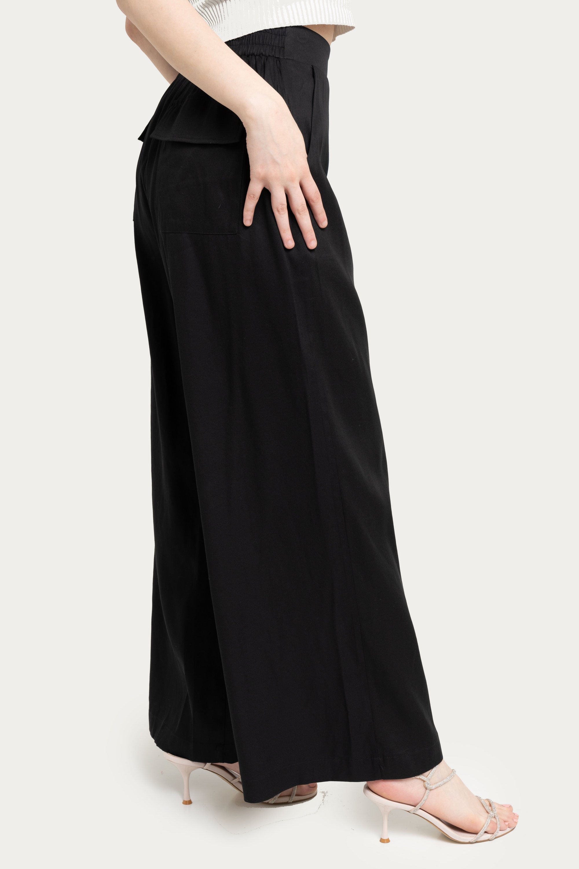 Wide Flared Trousers