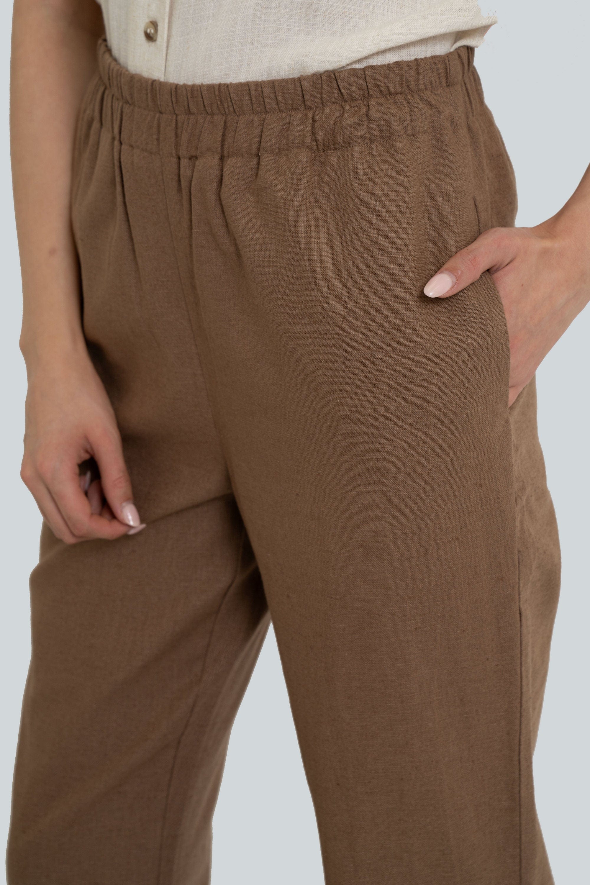 Yola Long Pants with Elastic Waist