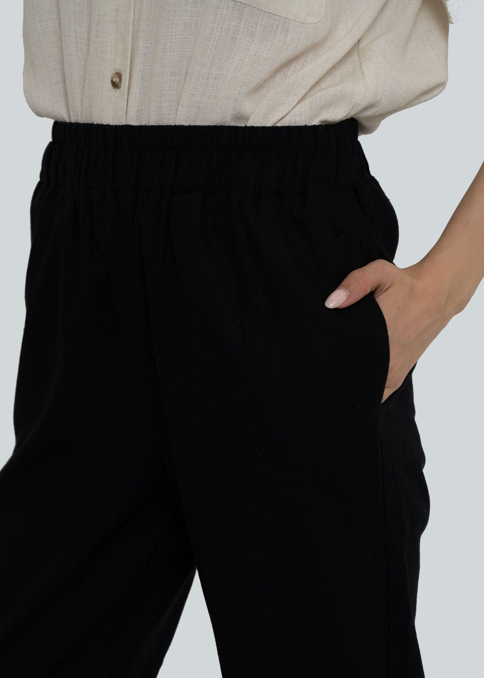 Yola Long Pants with Elastic Waist