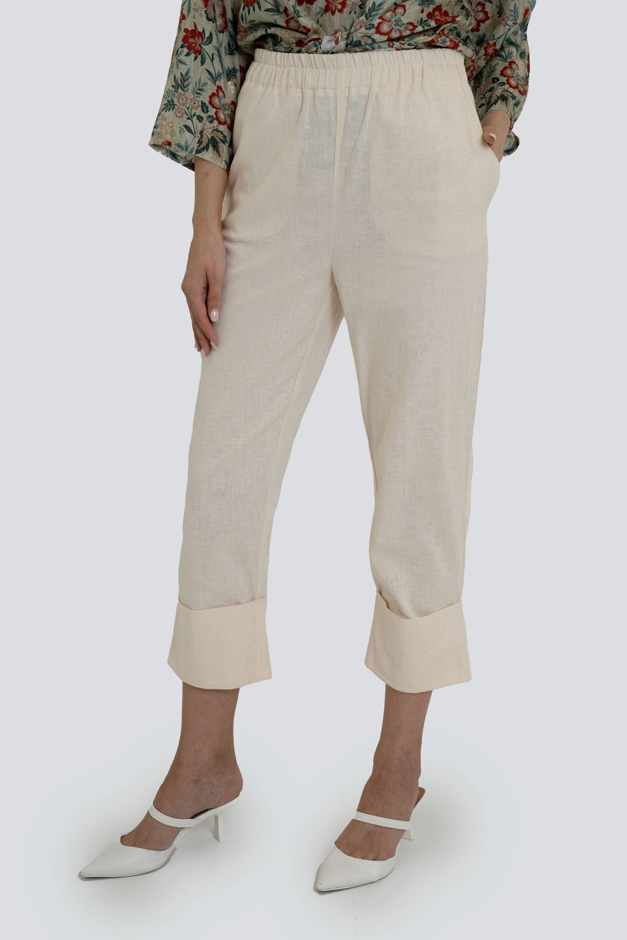 Yola Long Pants with Elastic Waist