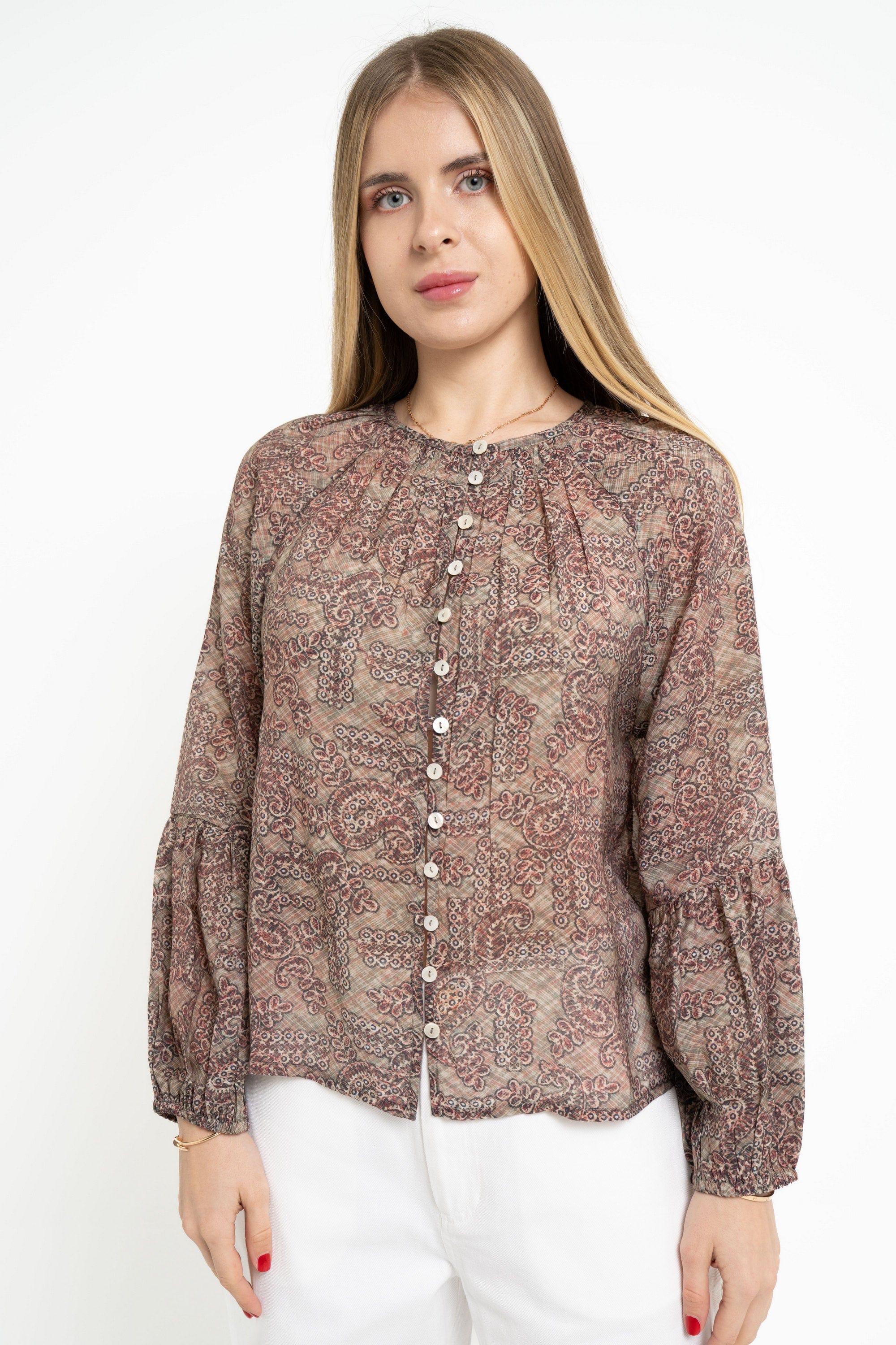 Yola Long Sleeve Floral Blouse