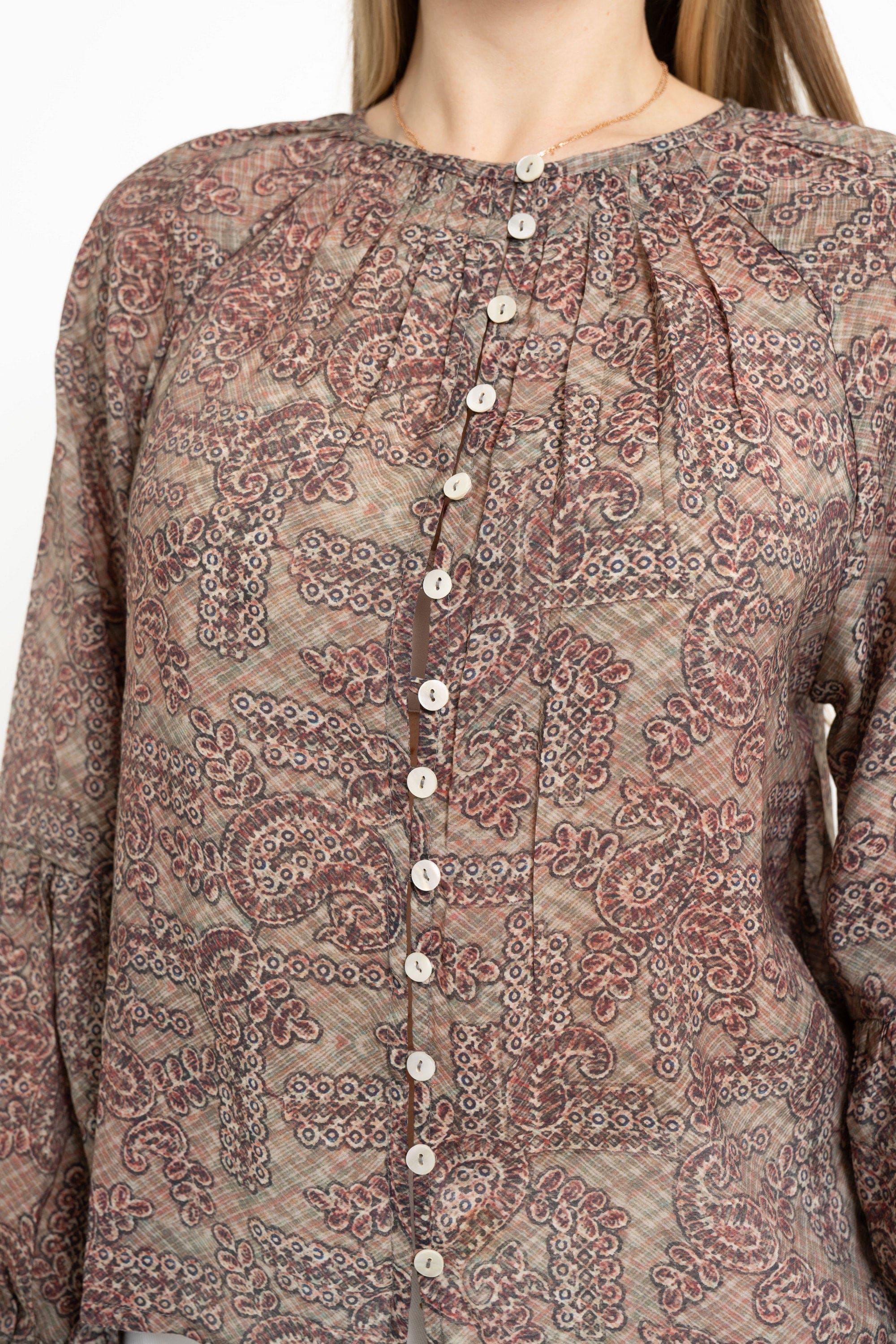 Long Sleeve Floral Blouse