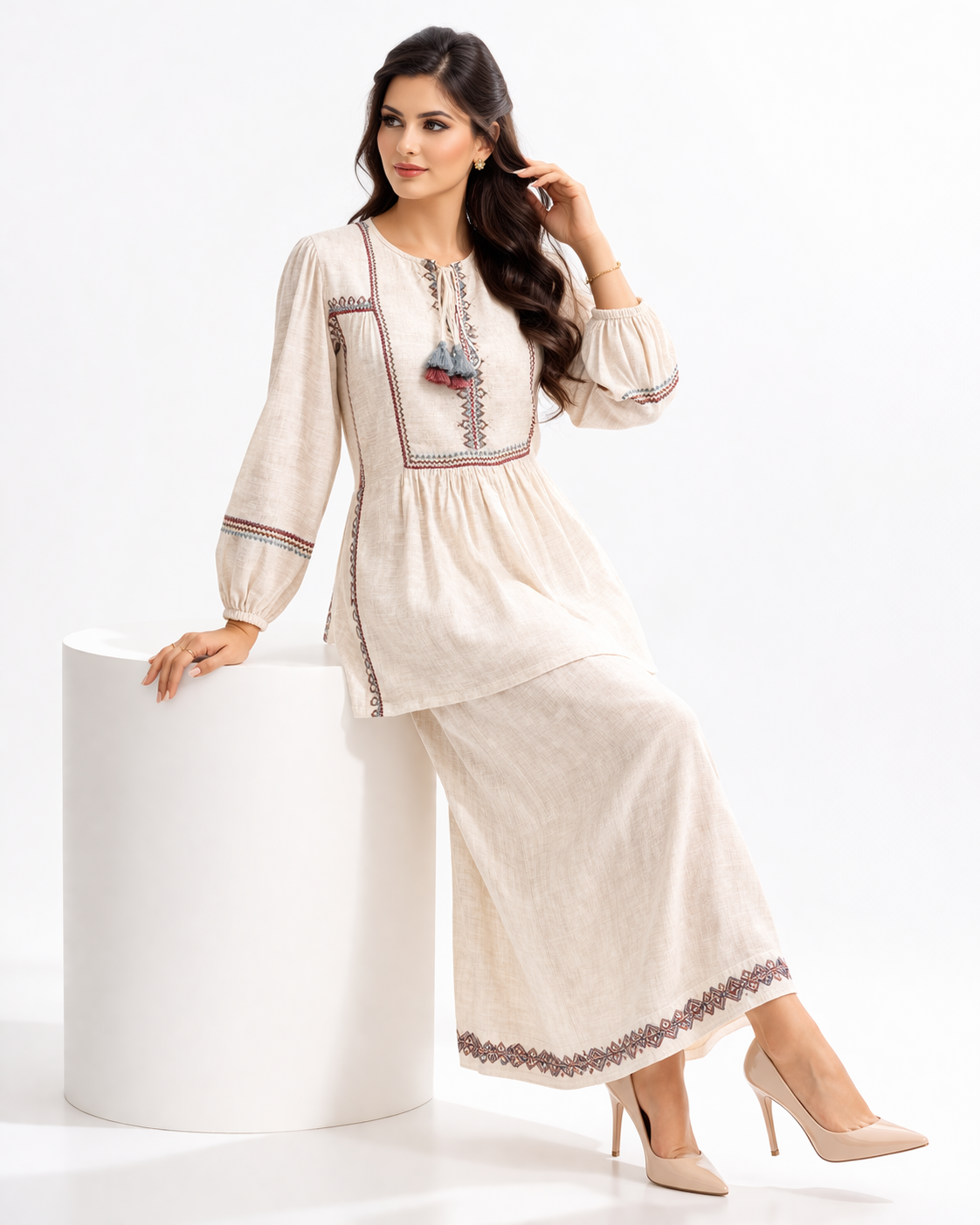 A-Line Midi Skirt