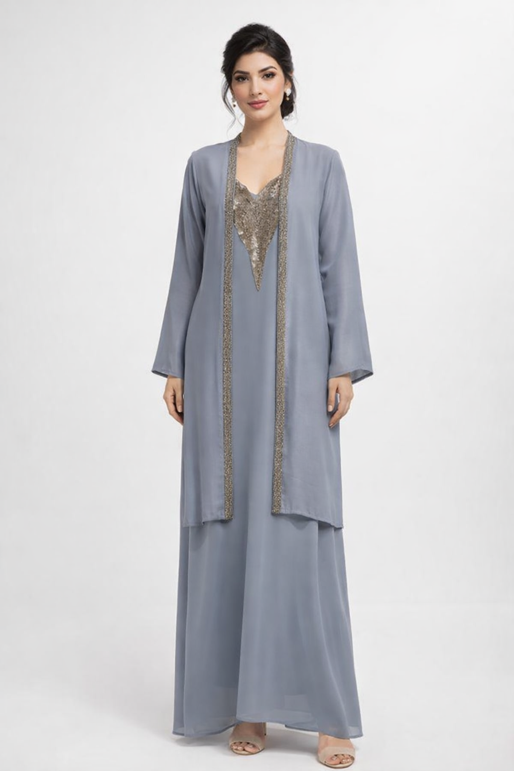 Open Long-Sleeve Cardigan