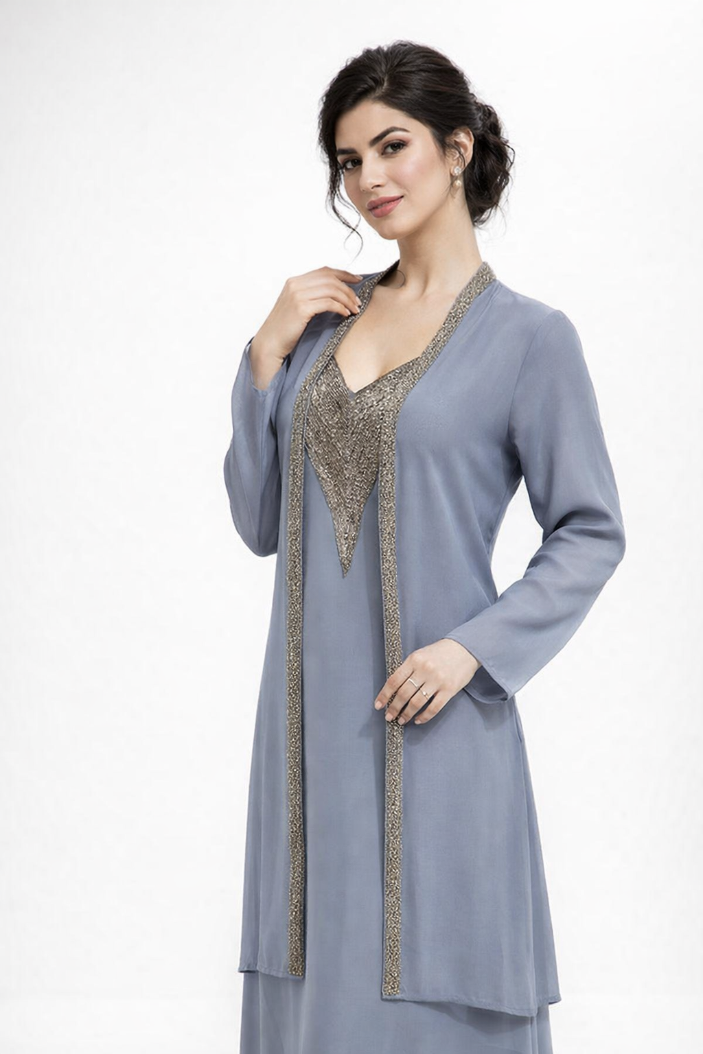 Open Long-Sleeve Cardigan