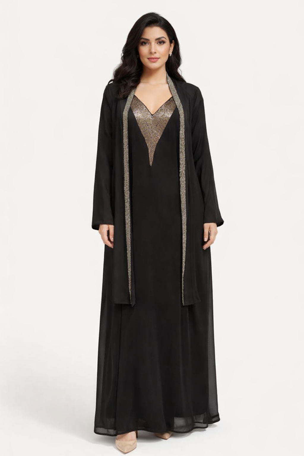 Open Long-Sleeve Cardigan