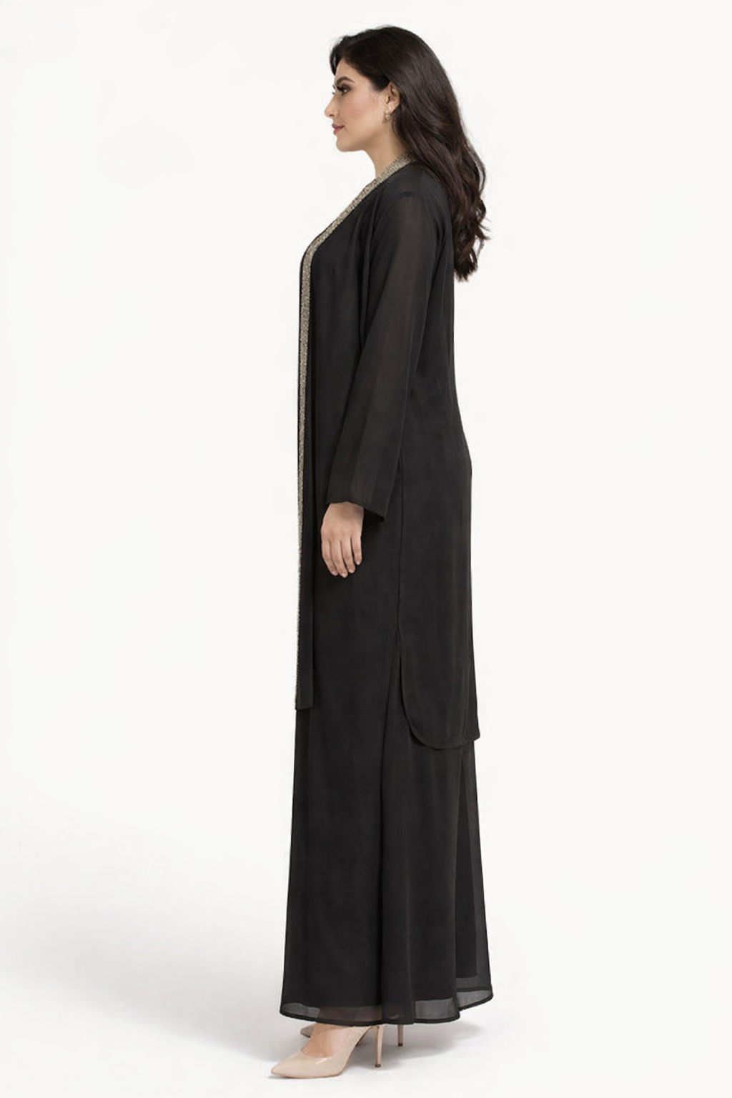 Open Long-Sleeve Cardigan