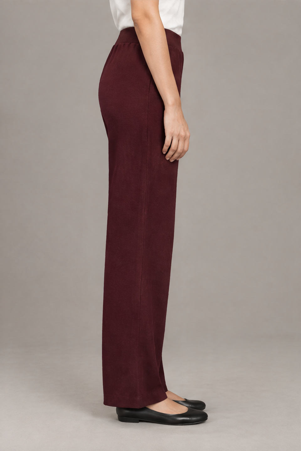 Long Solid Wide-Leg Pants