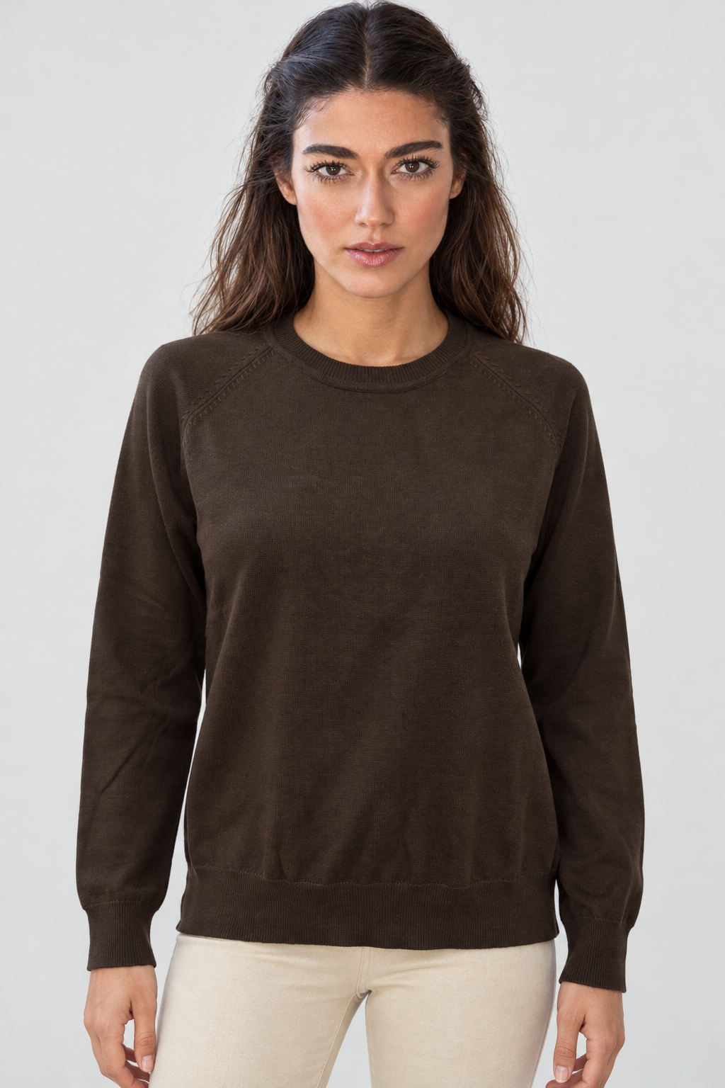 IYE823W264CDY brown, garment-focused front