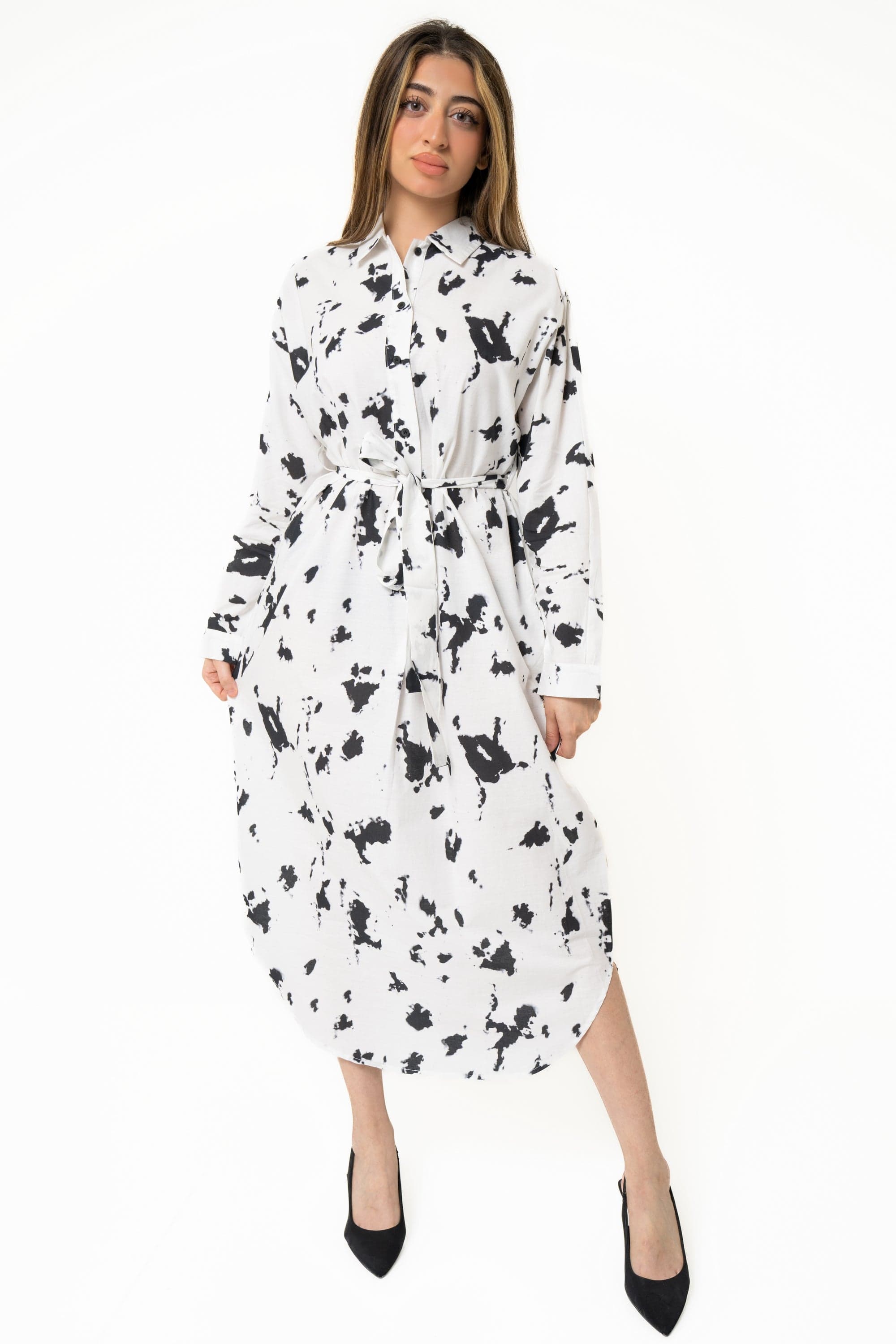 Yola Long Sleeve Midi Dress