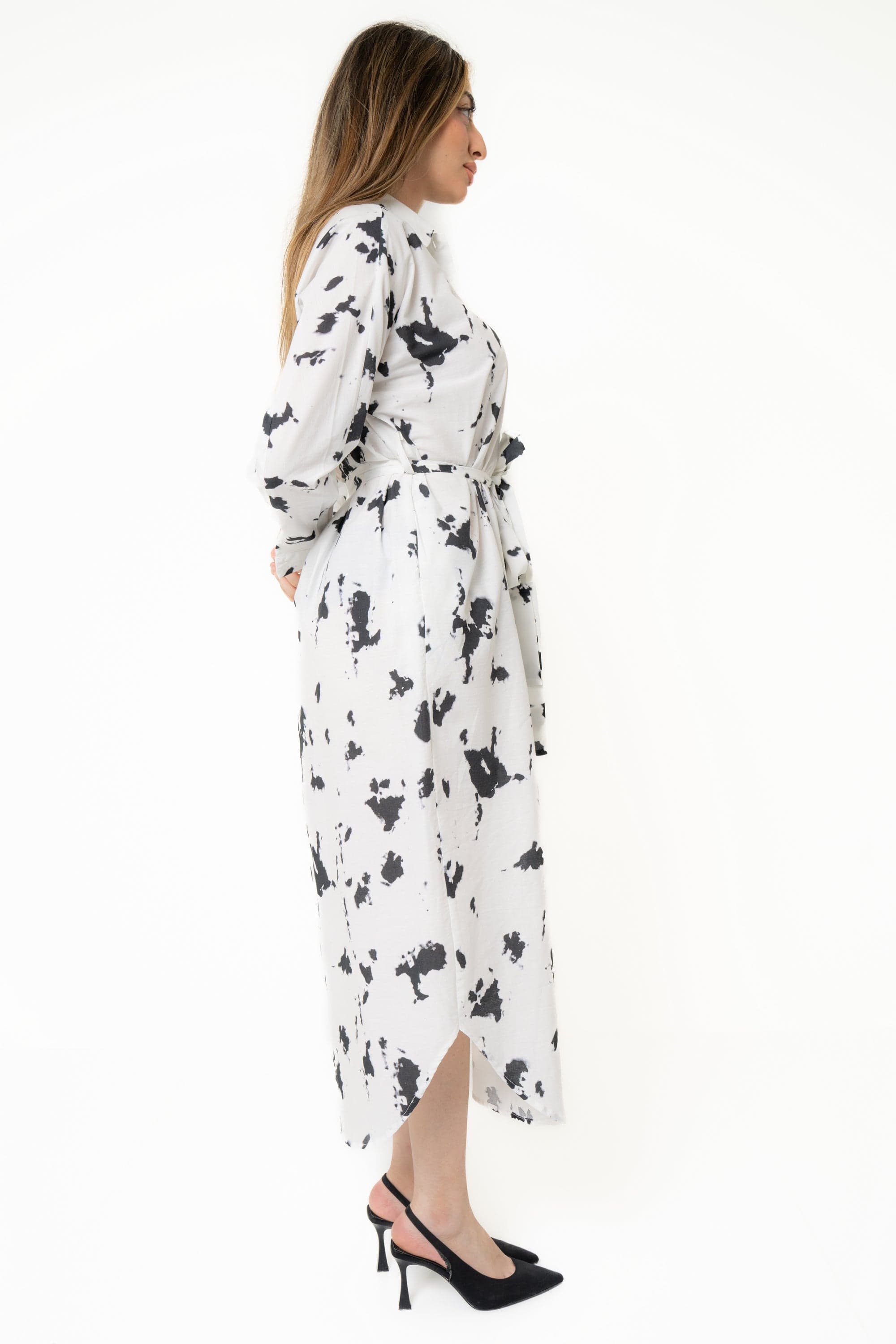 Yola Long Sleeve Midi Dress