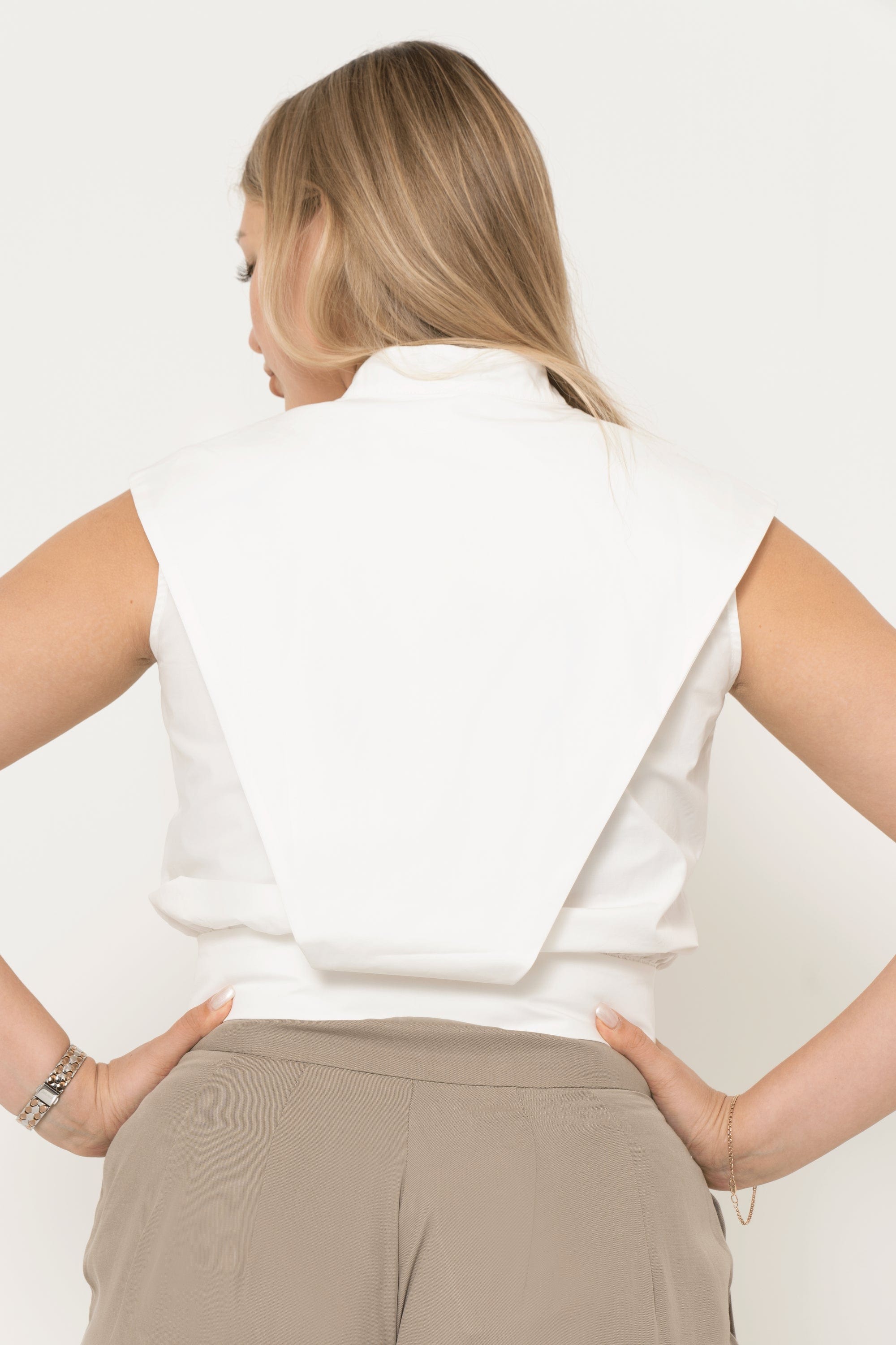 Short Front Button Blouse