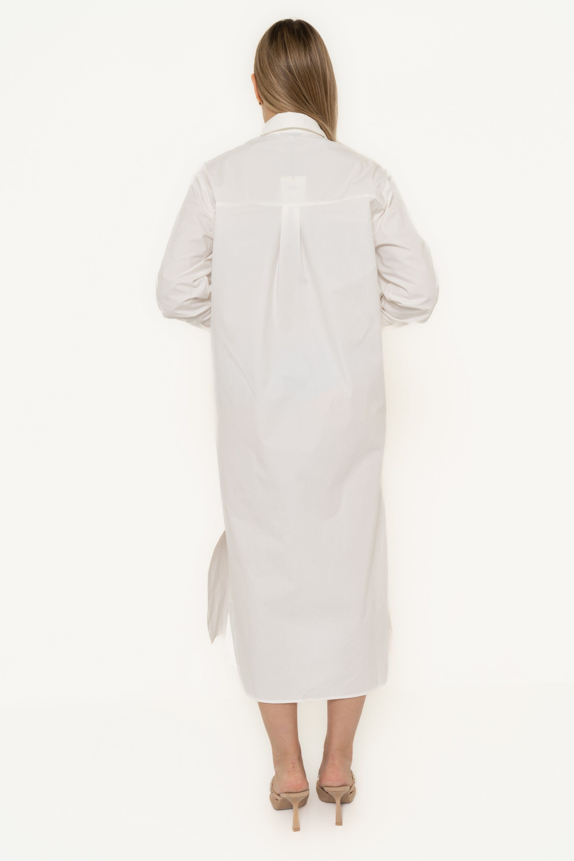 Yola Long Sleeve Dress with Side Neckline Opening