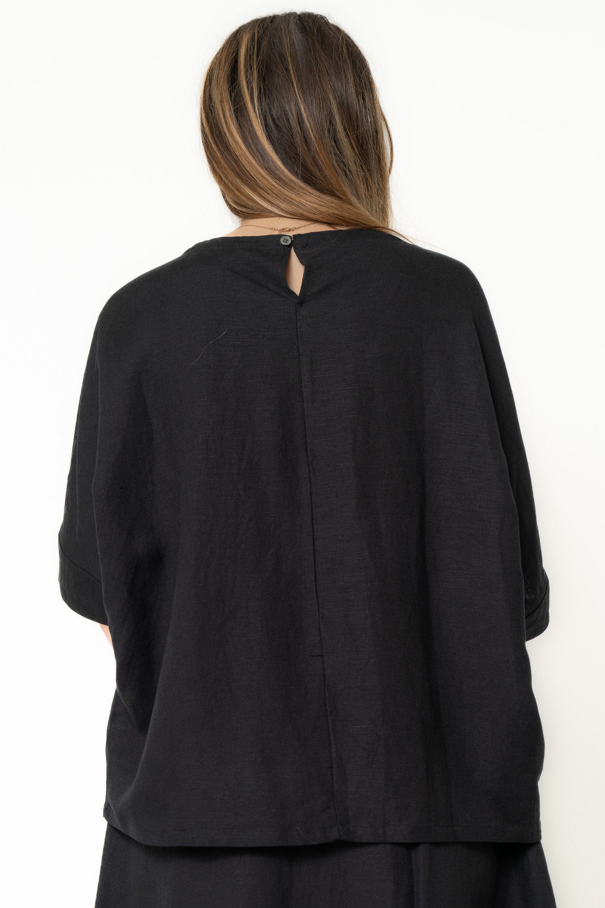 Plain Short Sleeve Blouse