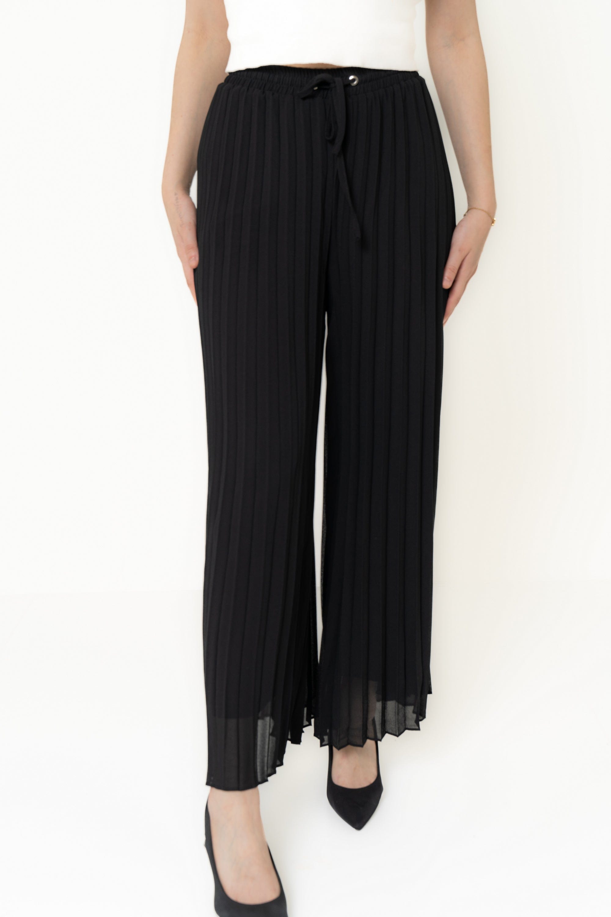 Yola Wide Long Ruffled Pants