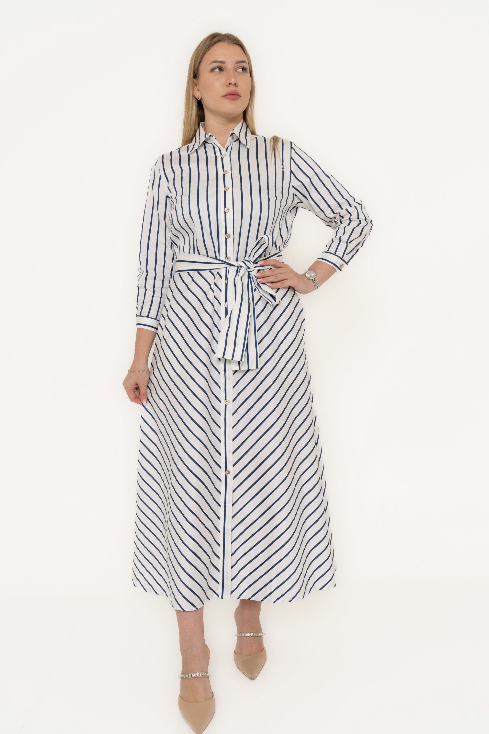 Yola Long Dress with Long Sleeves