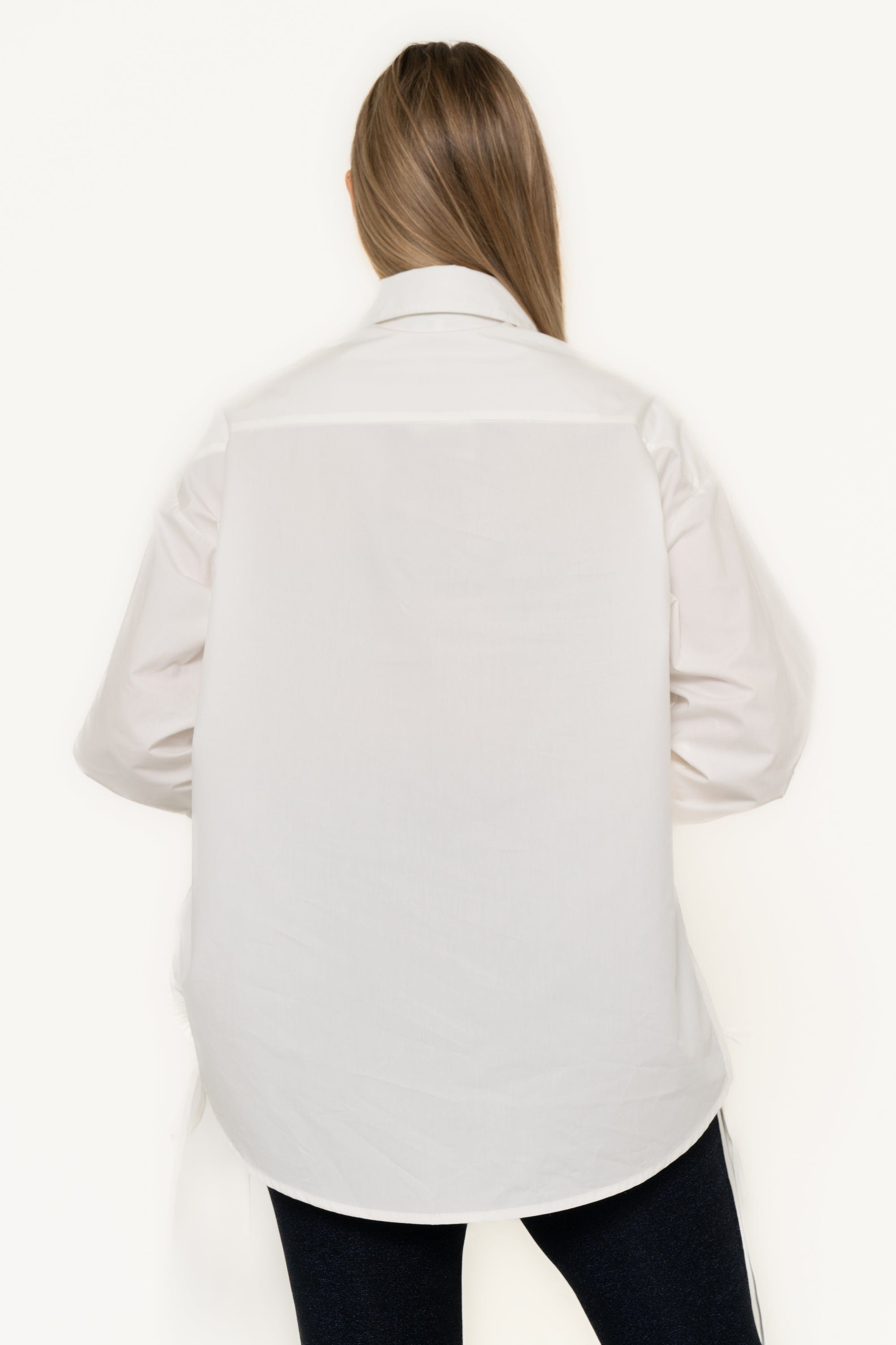 Solid Color Long Sleeve Blouse