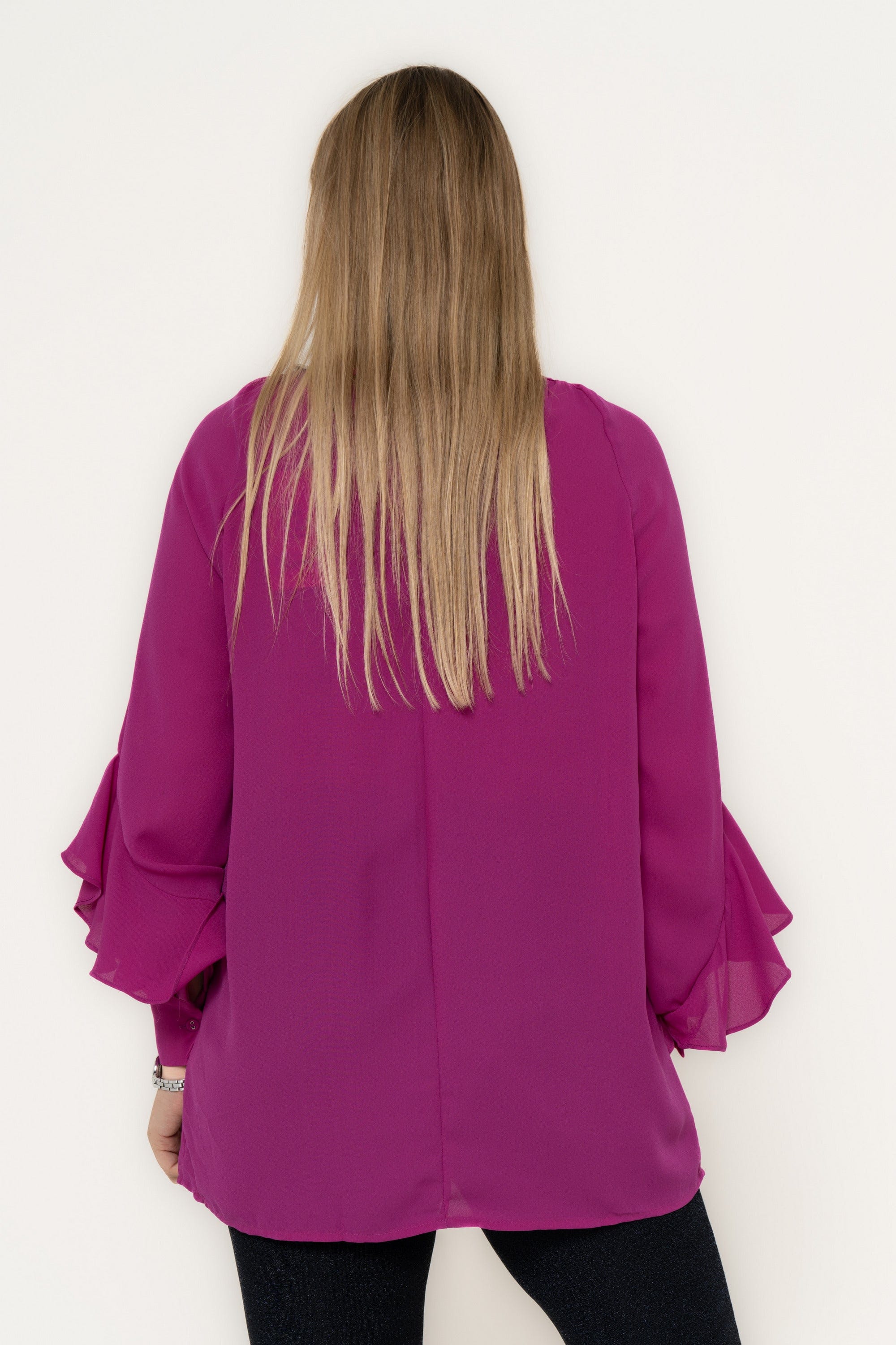 Yola Long Sleeve Ruffled Blouse