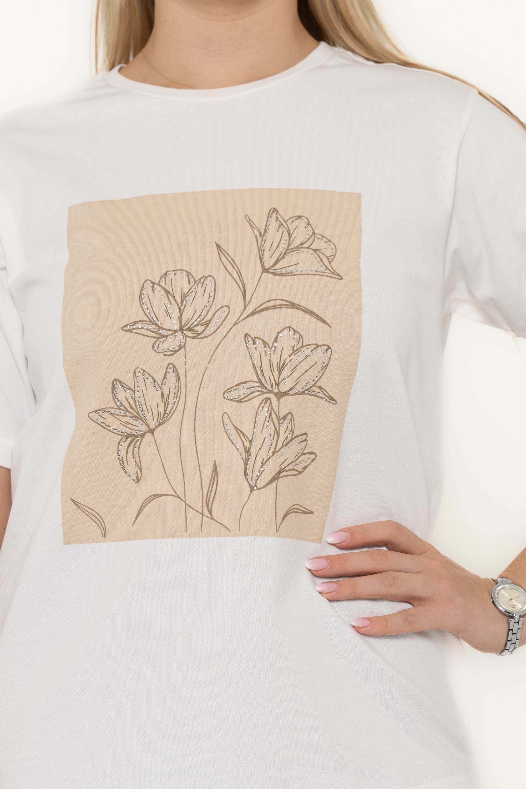 Short Sleeve T-Shirt With Floral Print