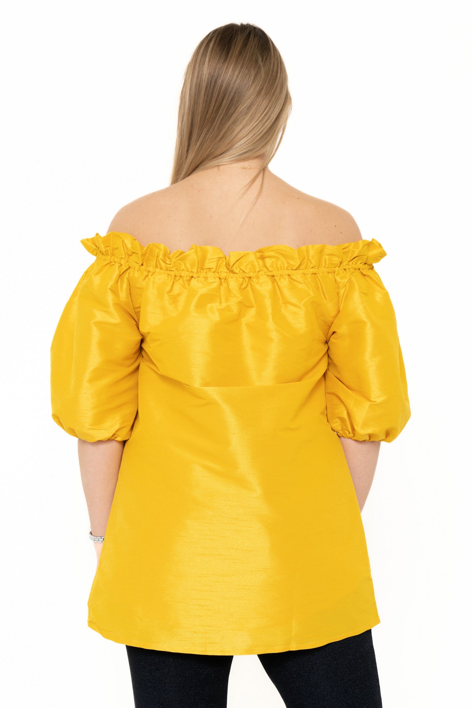 Off-Shoulder Short Sleeve Blouse