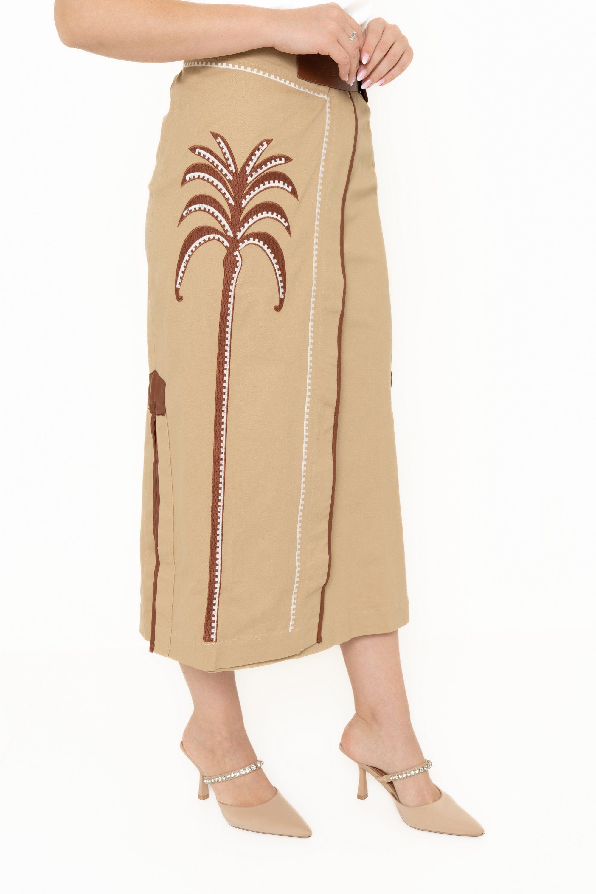 Yola Wrap Skirt with Side Slit