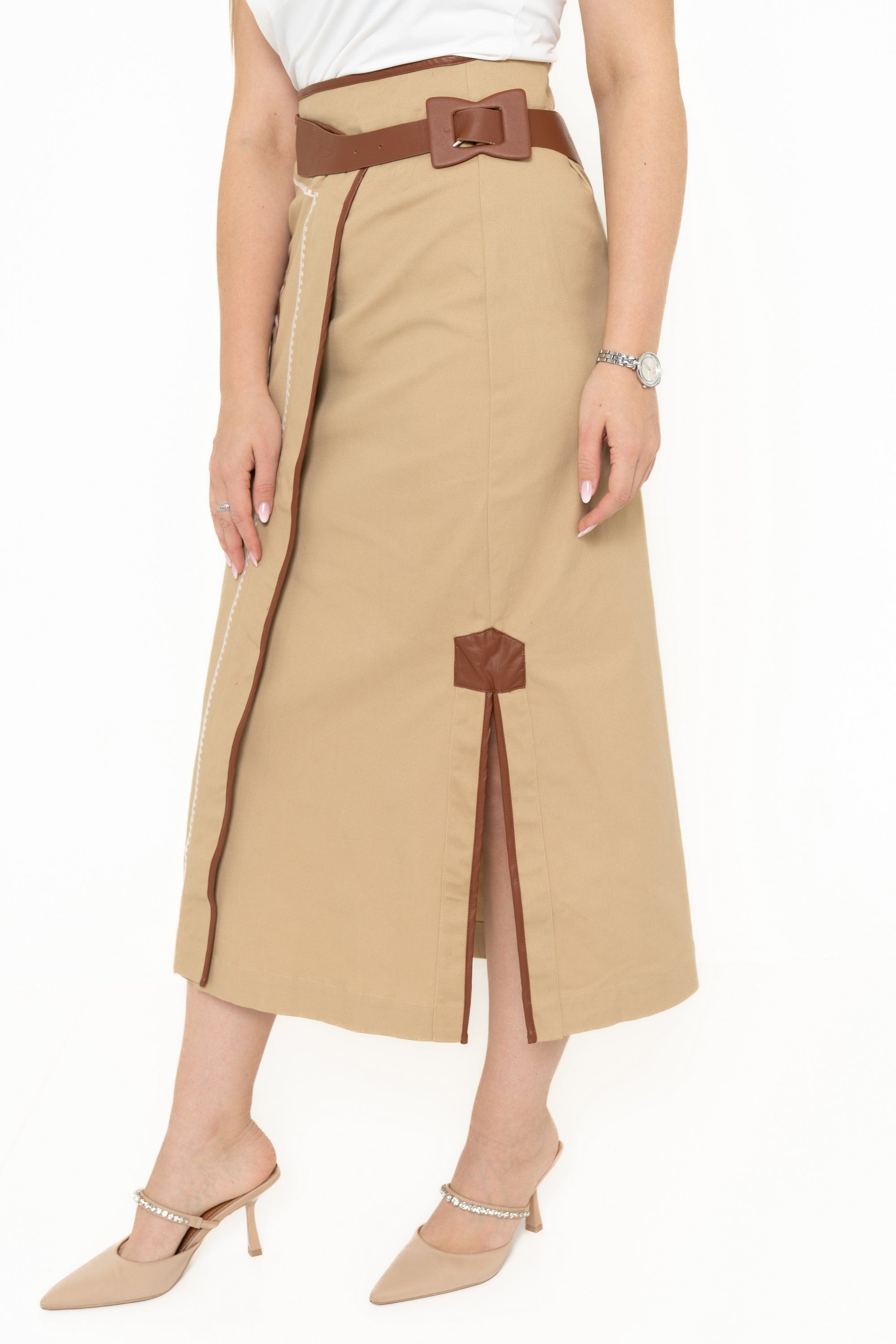 Yola Wrap Skirt with Side Slit