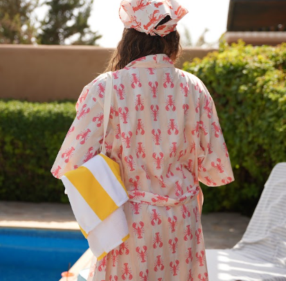 Printed Half-Sleeve Kimono
