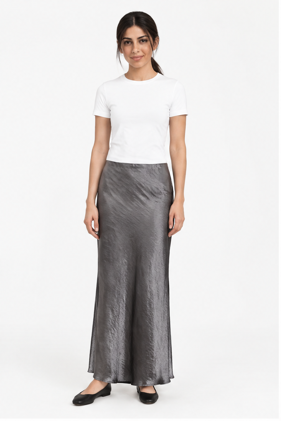 Plain Soft-Texture Skirt